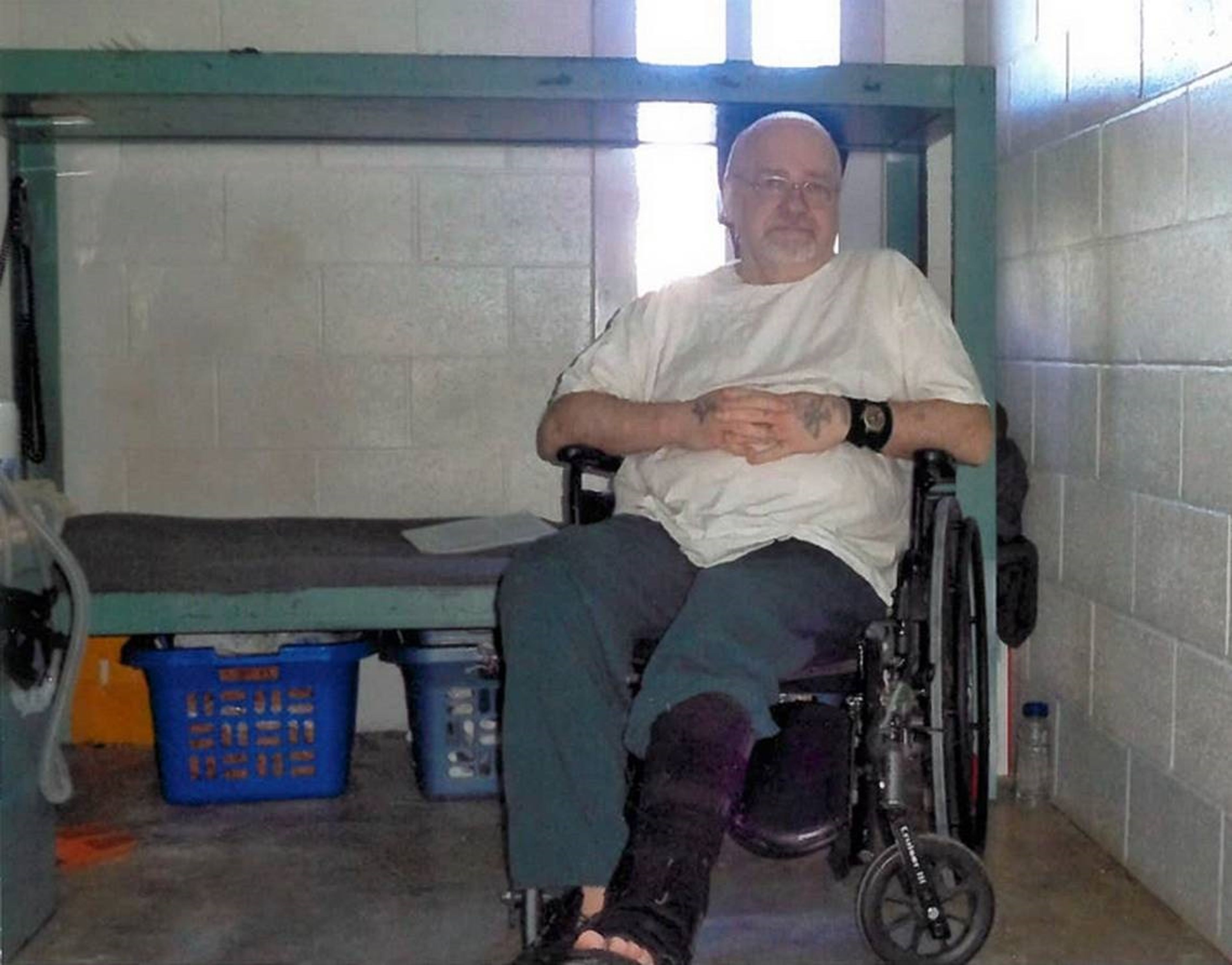 Idaho death row prisoner Thomas Creech, pictured here in November 2020, was convicted of three murders in the state and another in Oregon between 1974 and 1981. Now 73, he has been incarcerated in Idaho for almost 50 years and is seeking a life sentence instead of his standing death penalty.