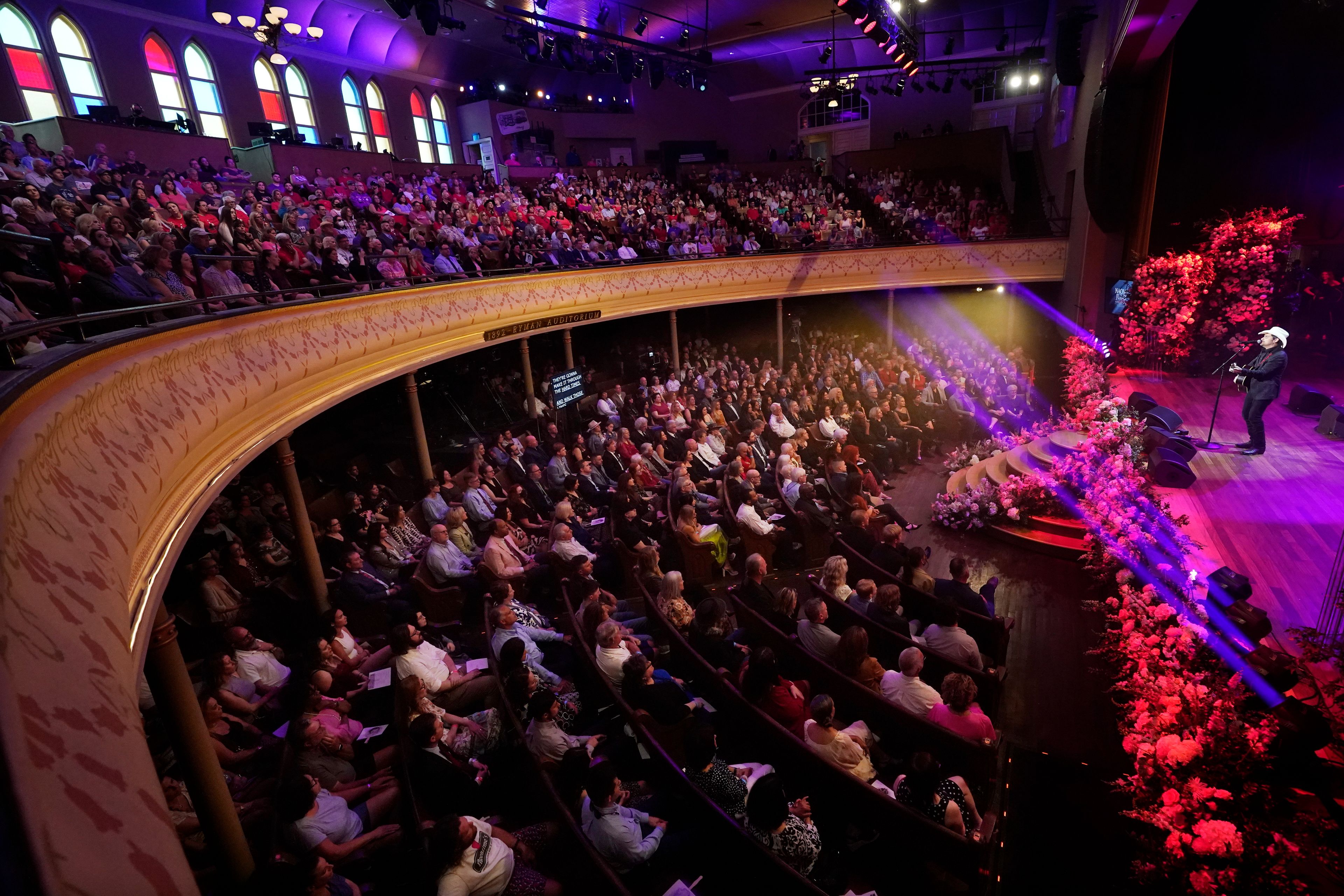 FILE - Brad Paisley performs during a tribute to country music star Naomi Judd at the Ryman Auditorium Sunday, May 15, 2022, in Nashville, Tenn.