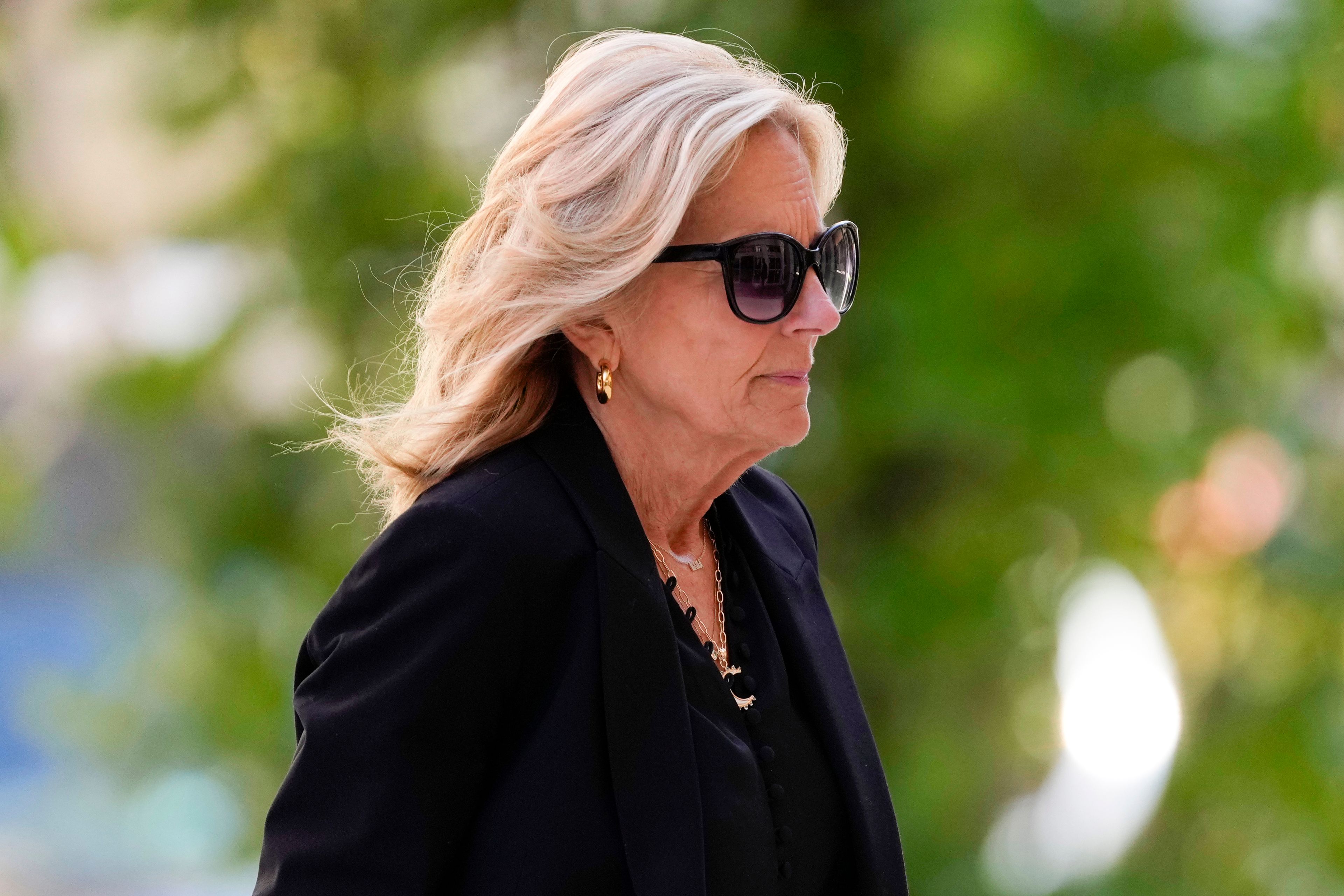 First lady Jill Biden arrives to federal court, Monday, June 10, 2024, in Wilmington, Del.