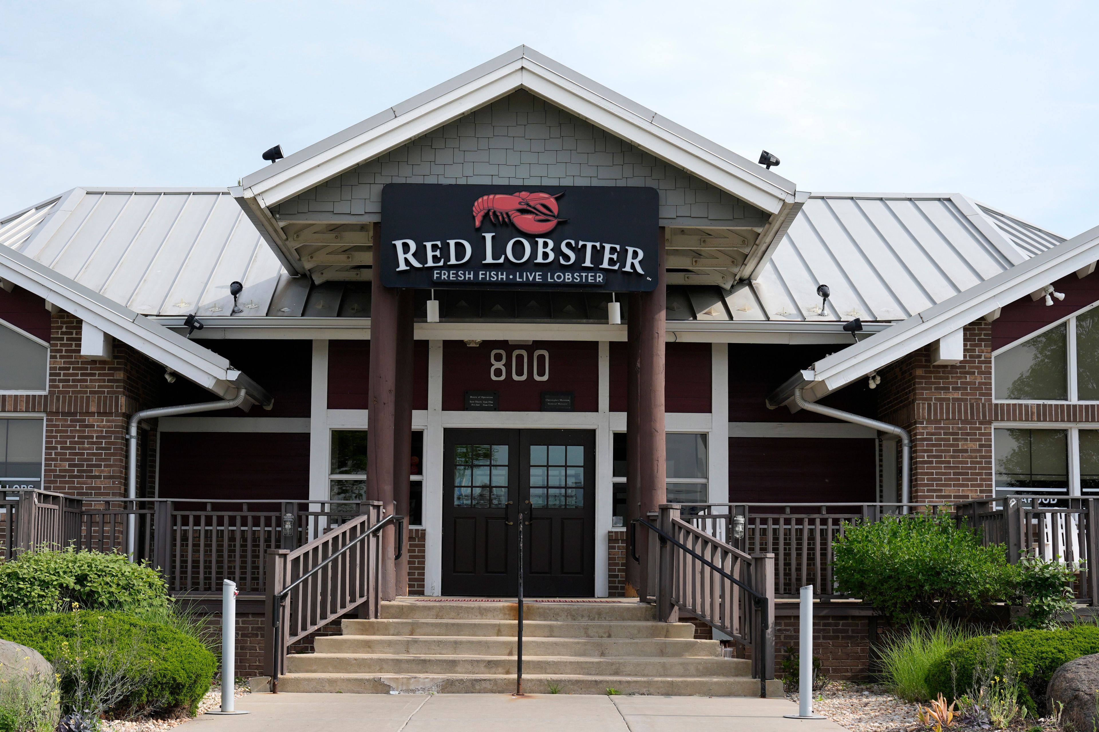 A Red Lobster restaurant is seen in Schaumburg, Ill., Monday, May 20, 2024. Red Lobster is seeking bankruptcy protection days after closing dozens of restaurants. (AP Photo/Nam Y. Huh)