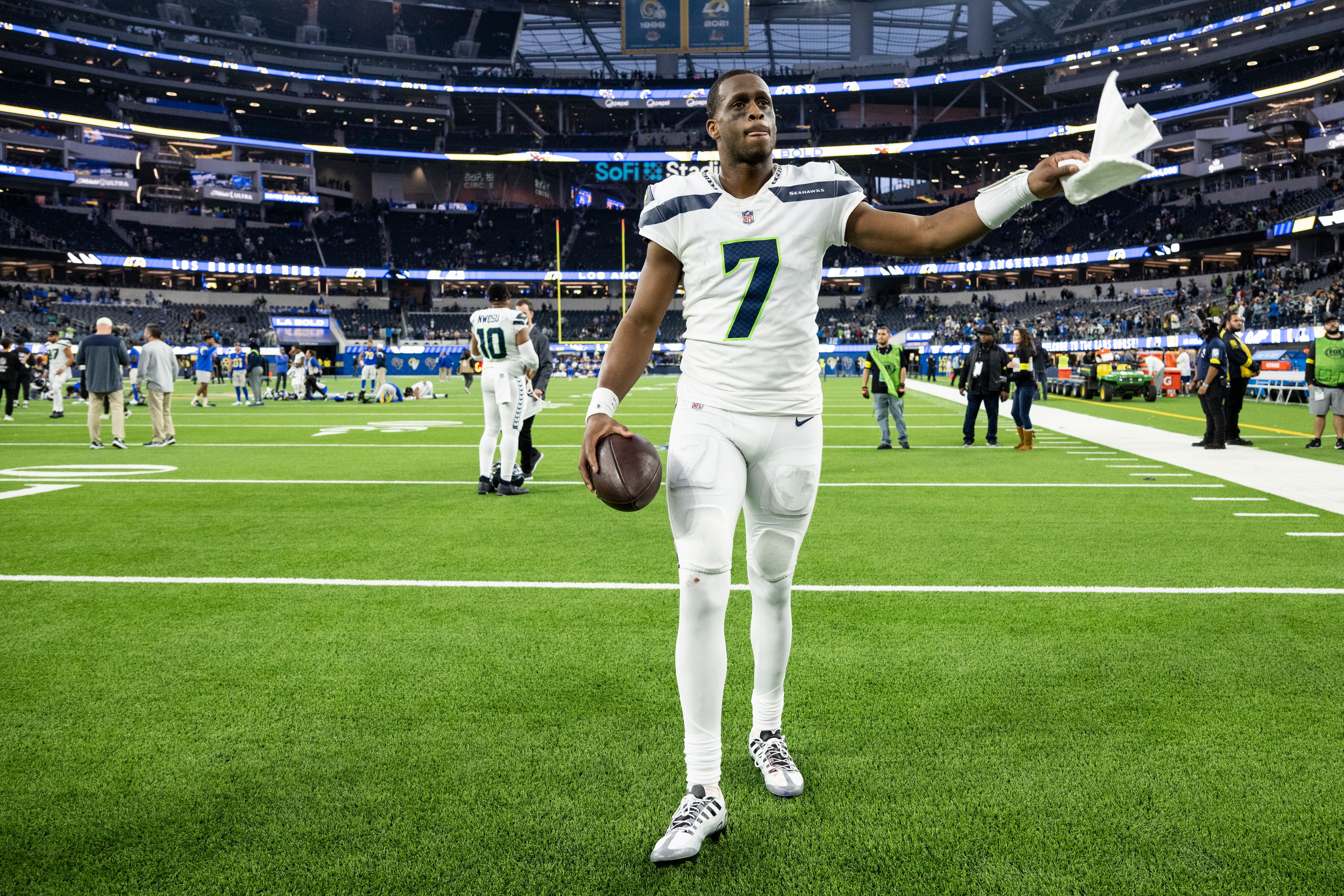 No time for celebrating just yet, Seahawks fans. There’s still issues