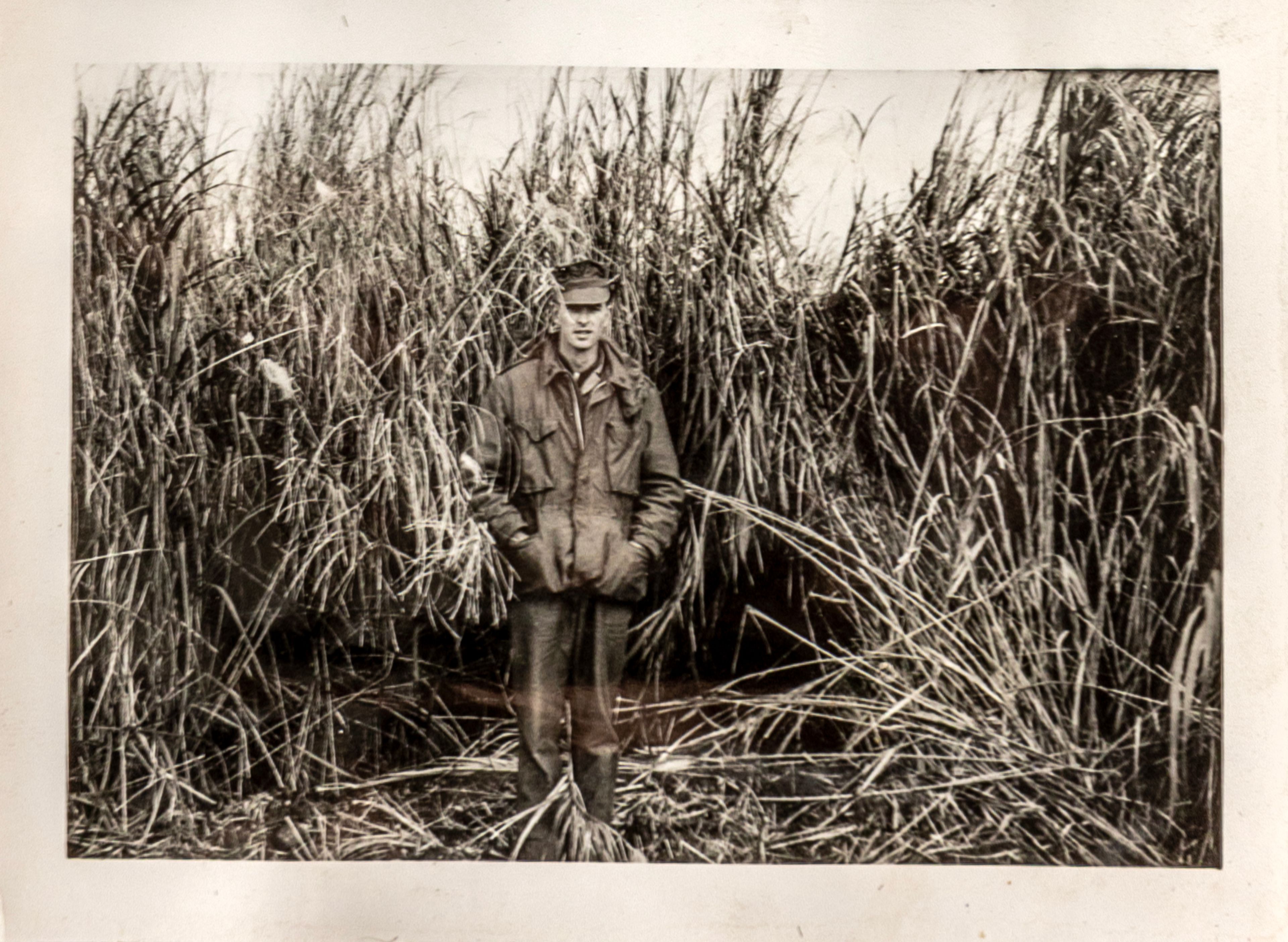 Ken McLaughlin is pictured during his time serving in the Korean War.