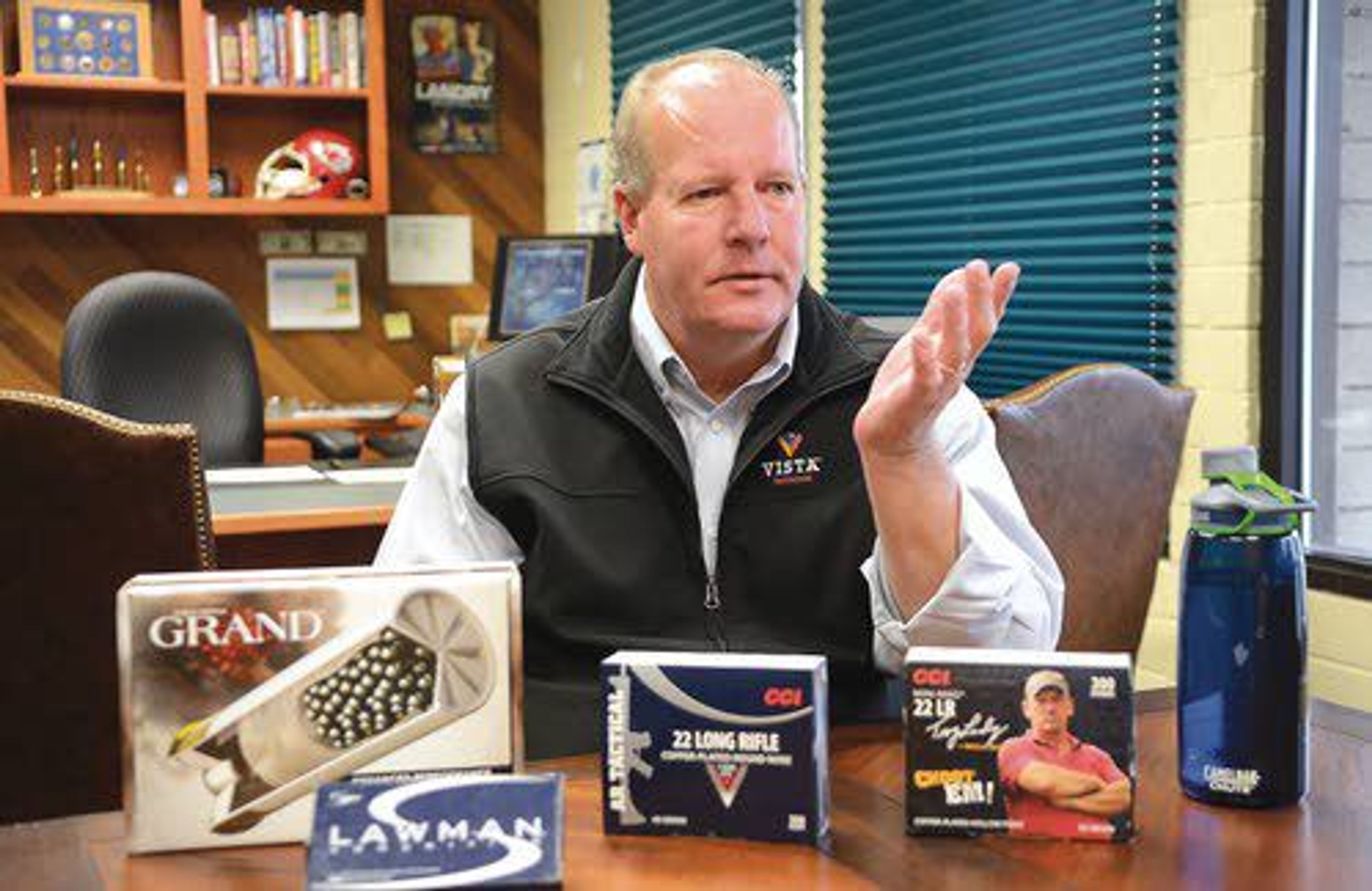 Marty Zacha, the vice president of ammunition products at Vista Outdoor, is the Business Person of the Year for 2016.