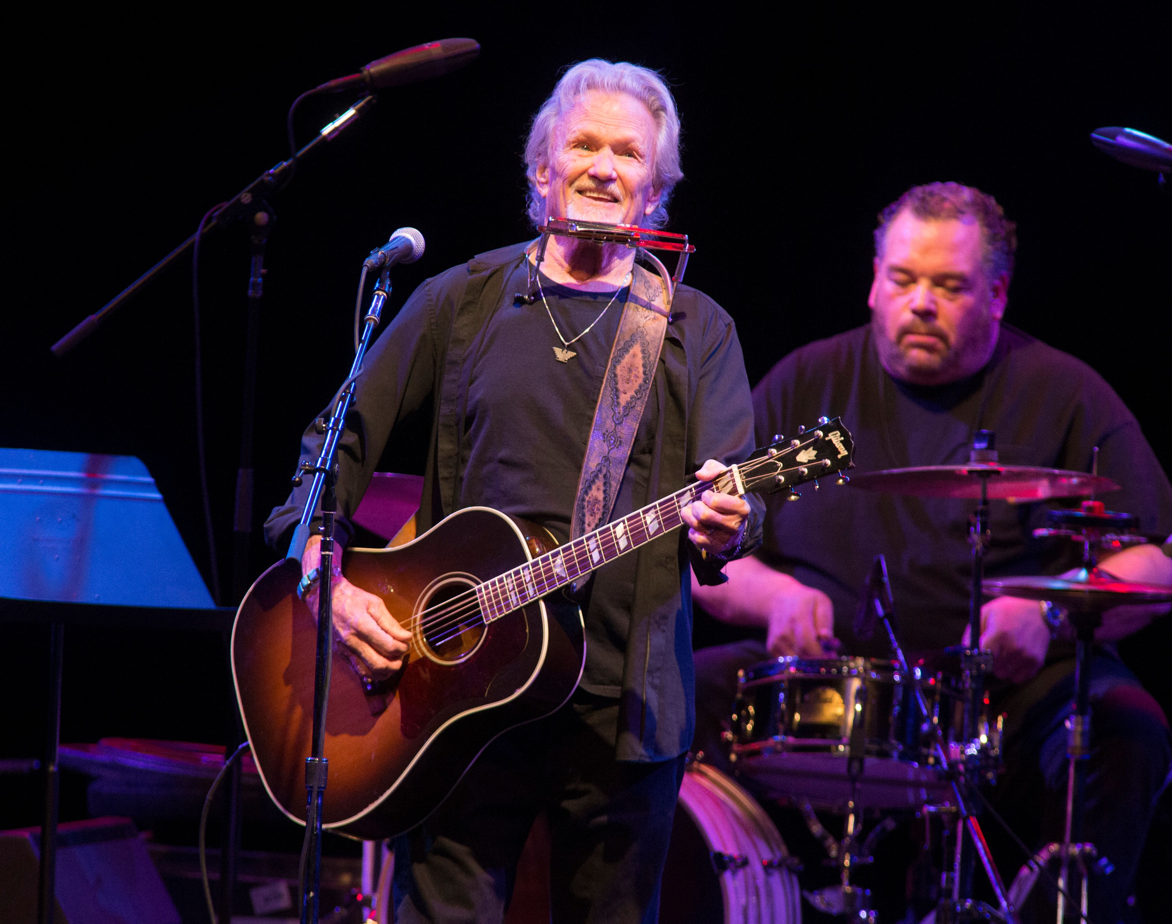 FILE - Kris Kristofferson performs in concert at The American Music Theatre, April 12, 2019, in Lancaster, Pa. (Photo by Owen Sweeney/Invision/AP, File)