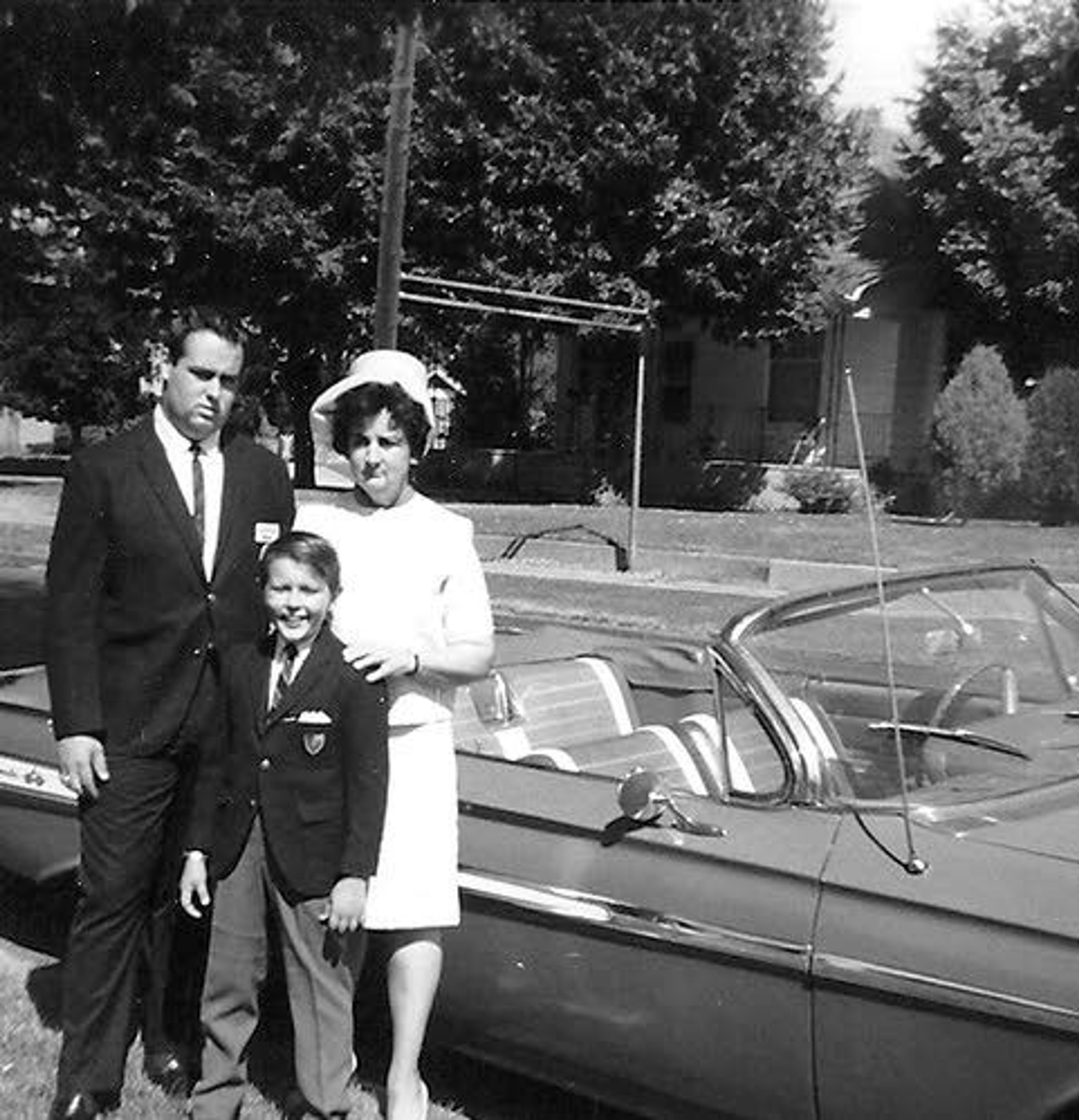 Colleen, Dwayne and his older brother Larry Clark on Easter Sunday 1967 in Lewiston.