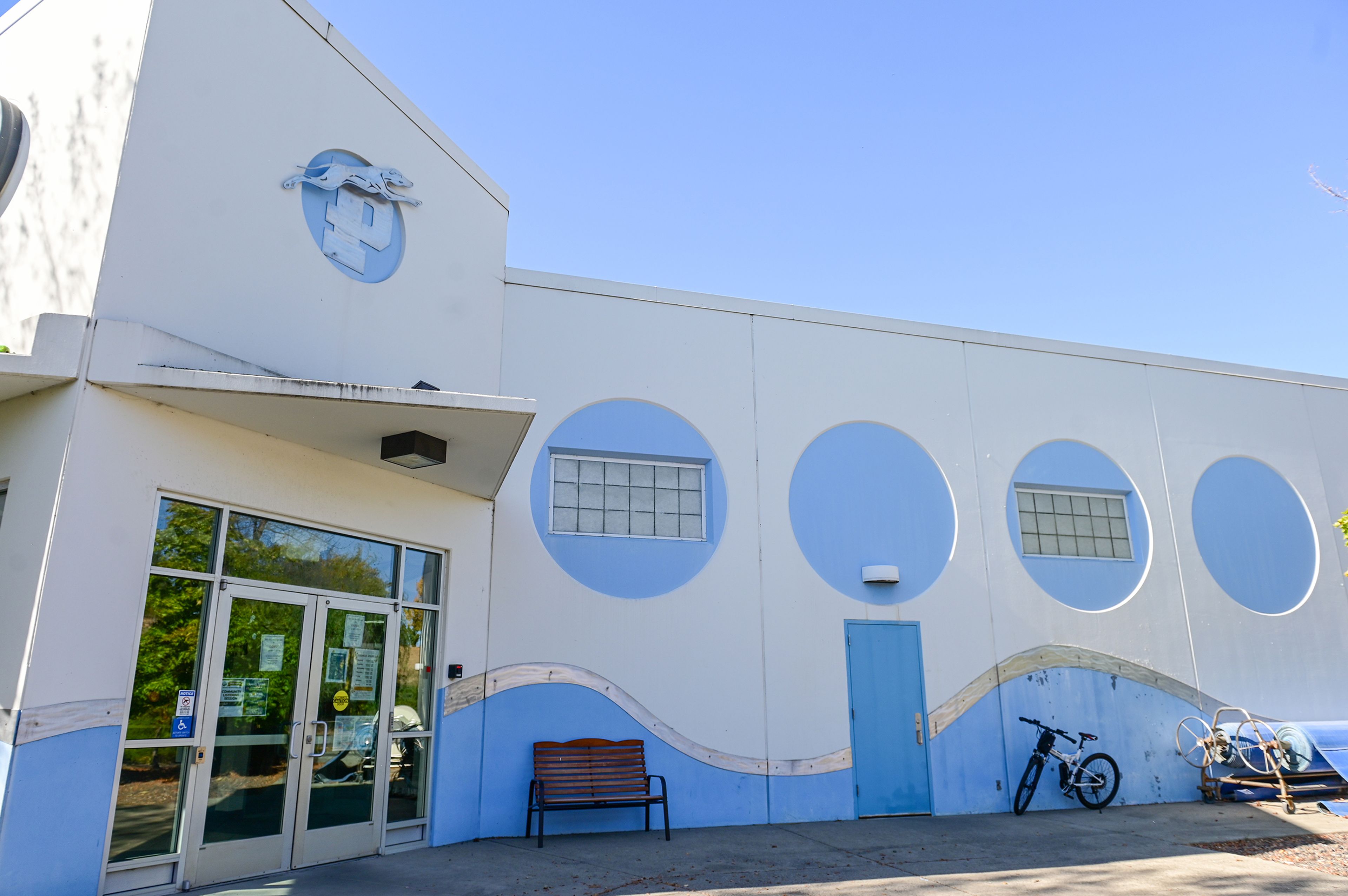 The entrance to the Pullman Aquatic & Fitness Center is pictured Thursday in Pullman.