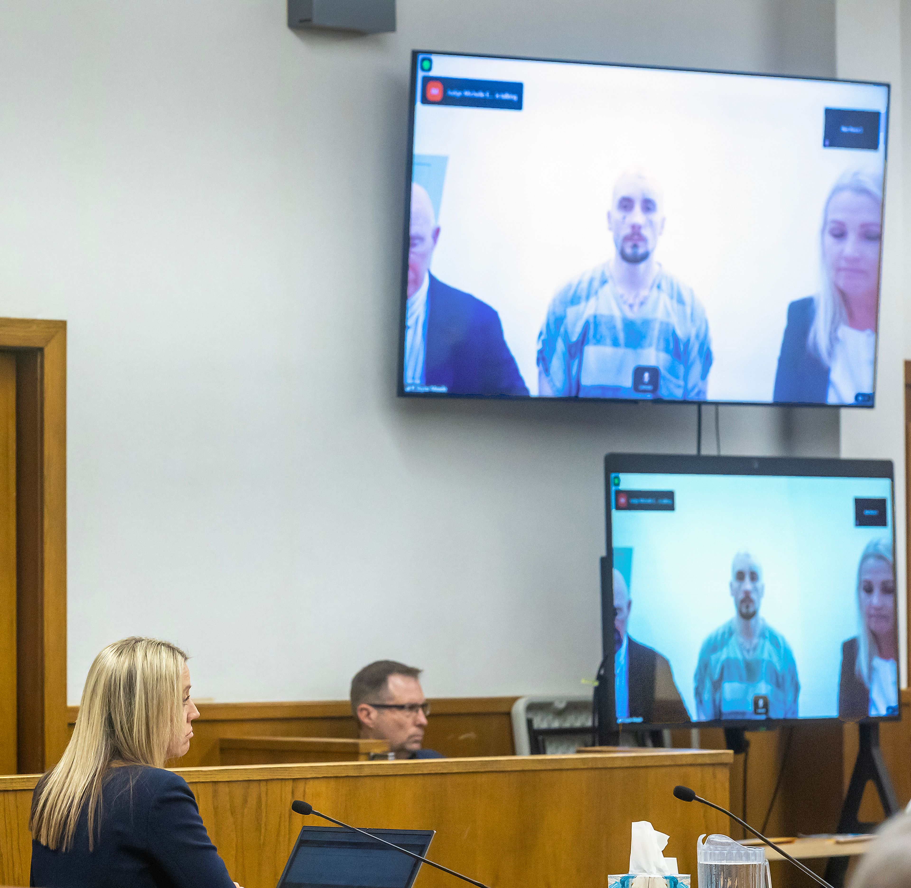 Chief Deputy Prosecutor April Smith sits in court during the arraignment for Skylar Meade Thursday at the Nez Perce County Courthouse in Lewiston.