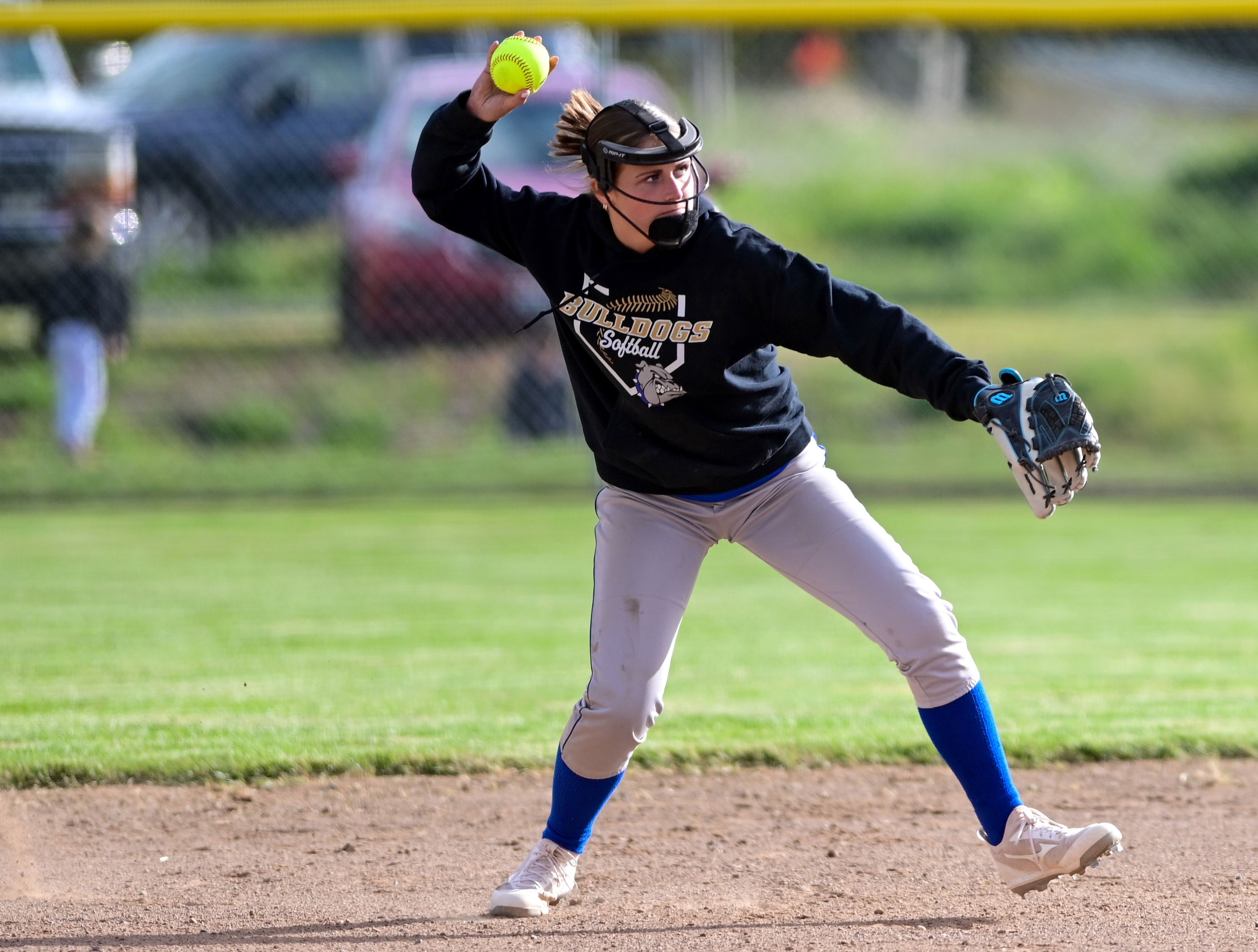 Genesee’s Riley Leseman looks to make a play during an Idaho 2A district tournament championship game Wednesday in Genesee.