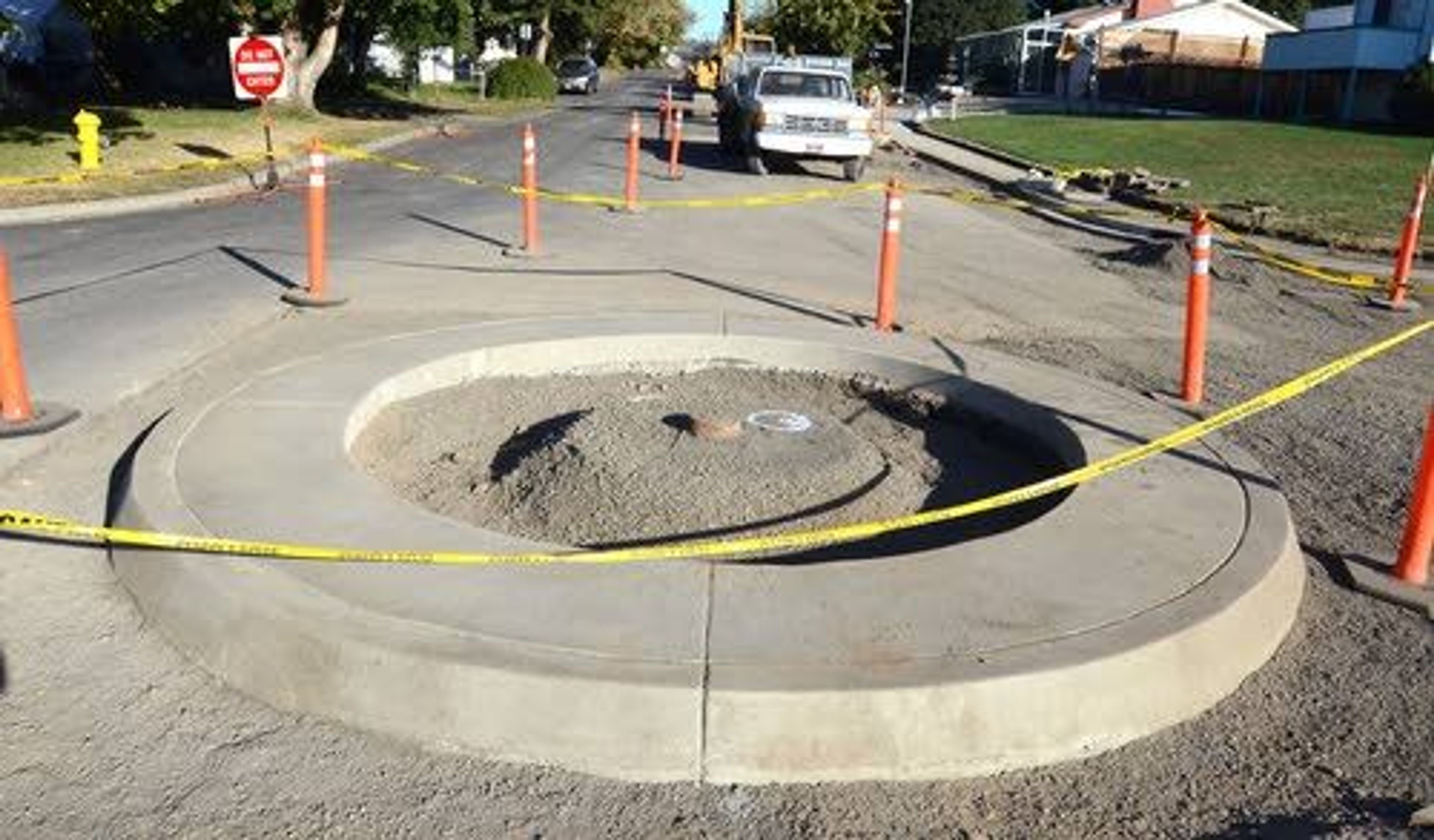 Lewiston traffic circles aim to slow down speedy drivers