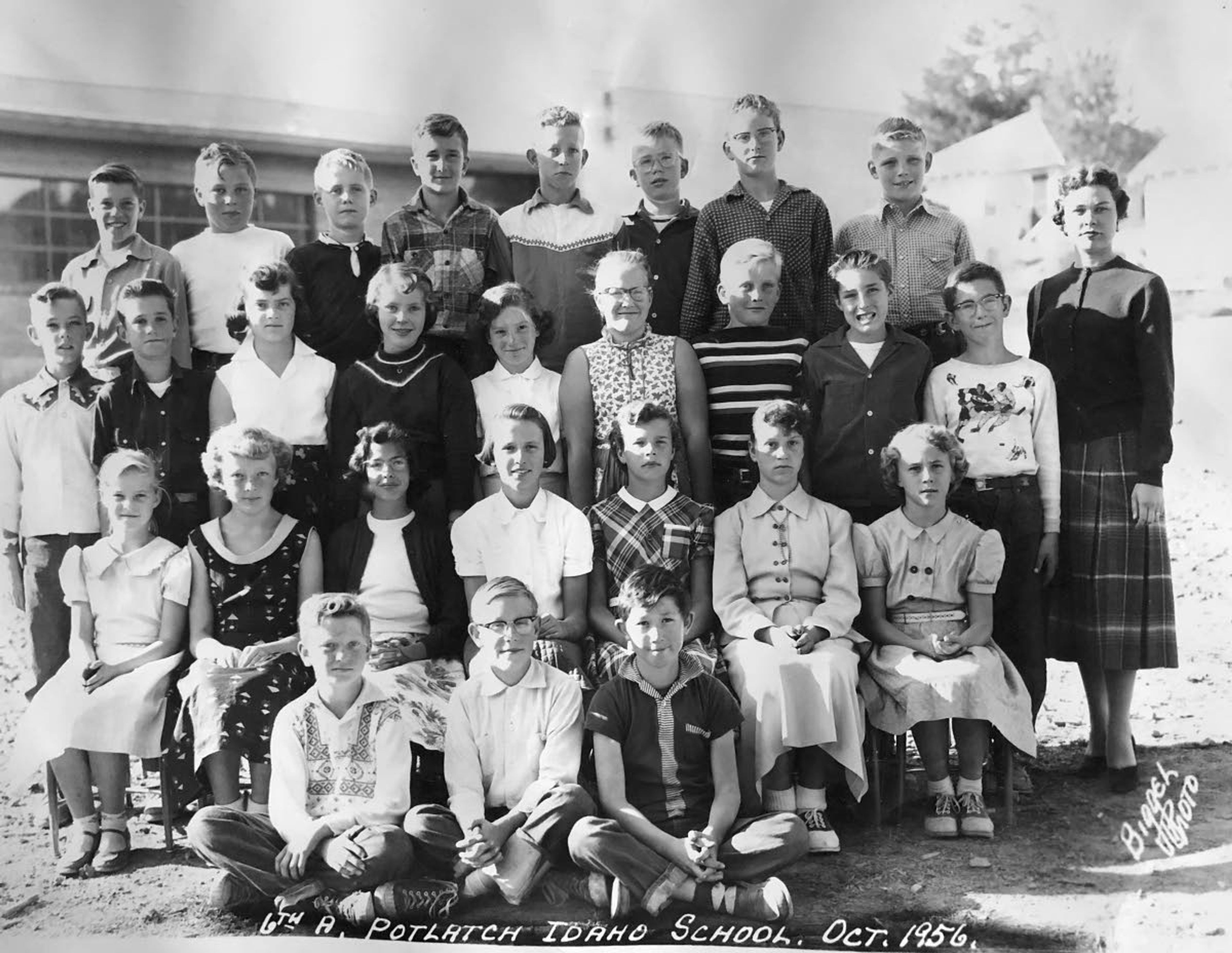 Blast from the Past / 1956 Potlatch School sixth graders assemble