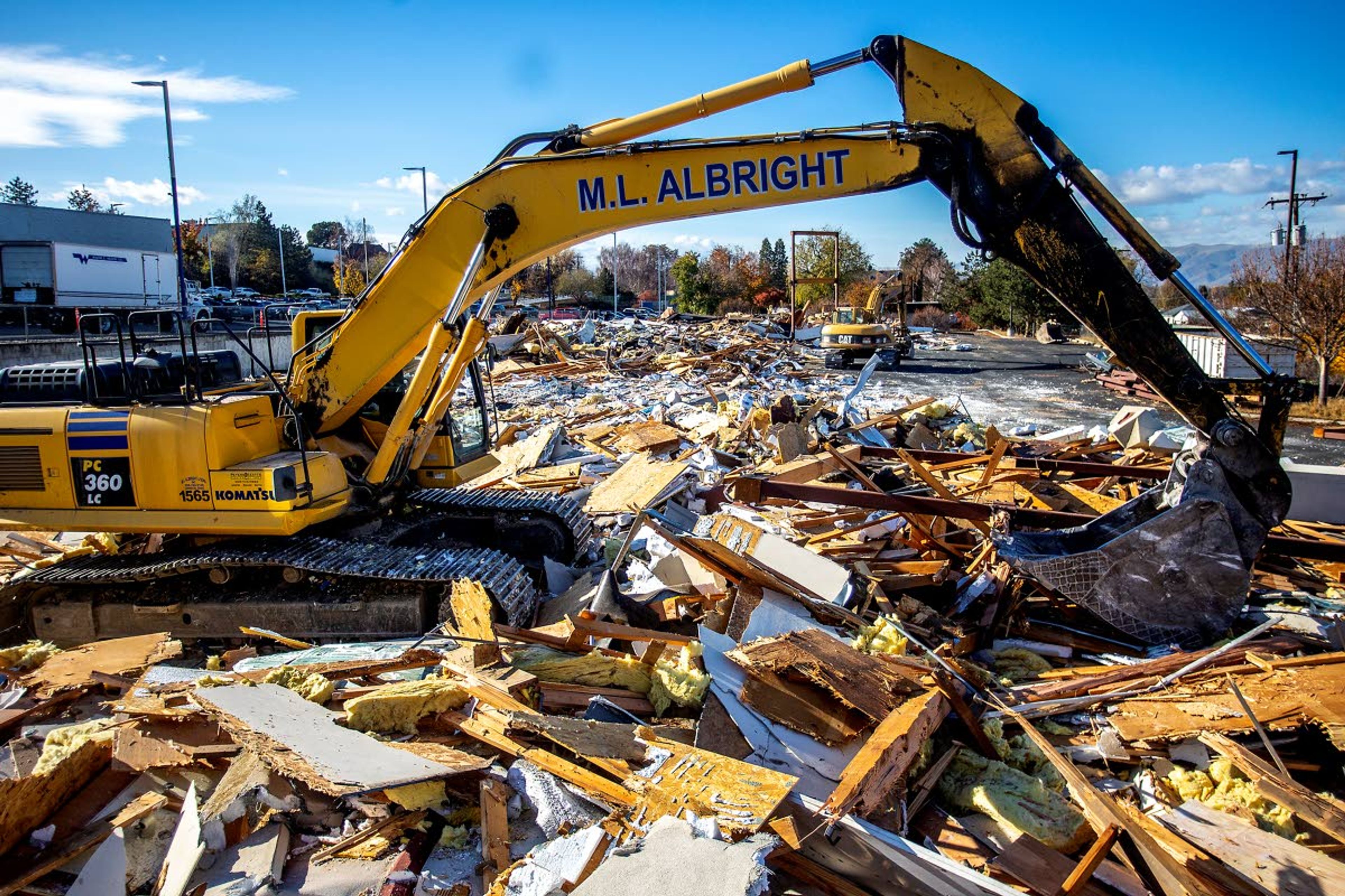 Mall 21 near Lewiston’s 21st Street recently was removed to make way for the expansion of Rogers Subaru.