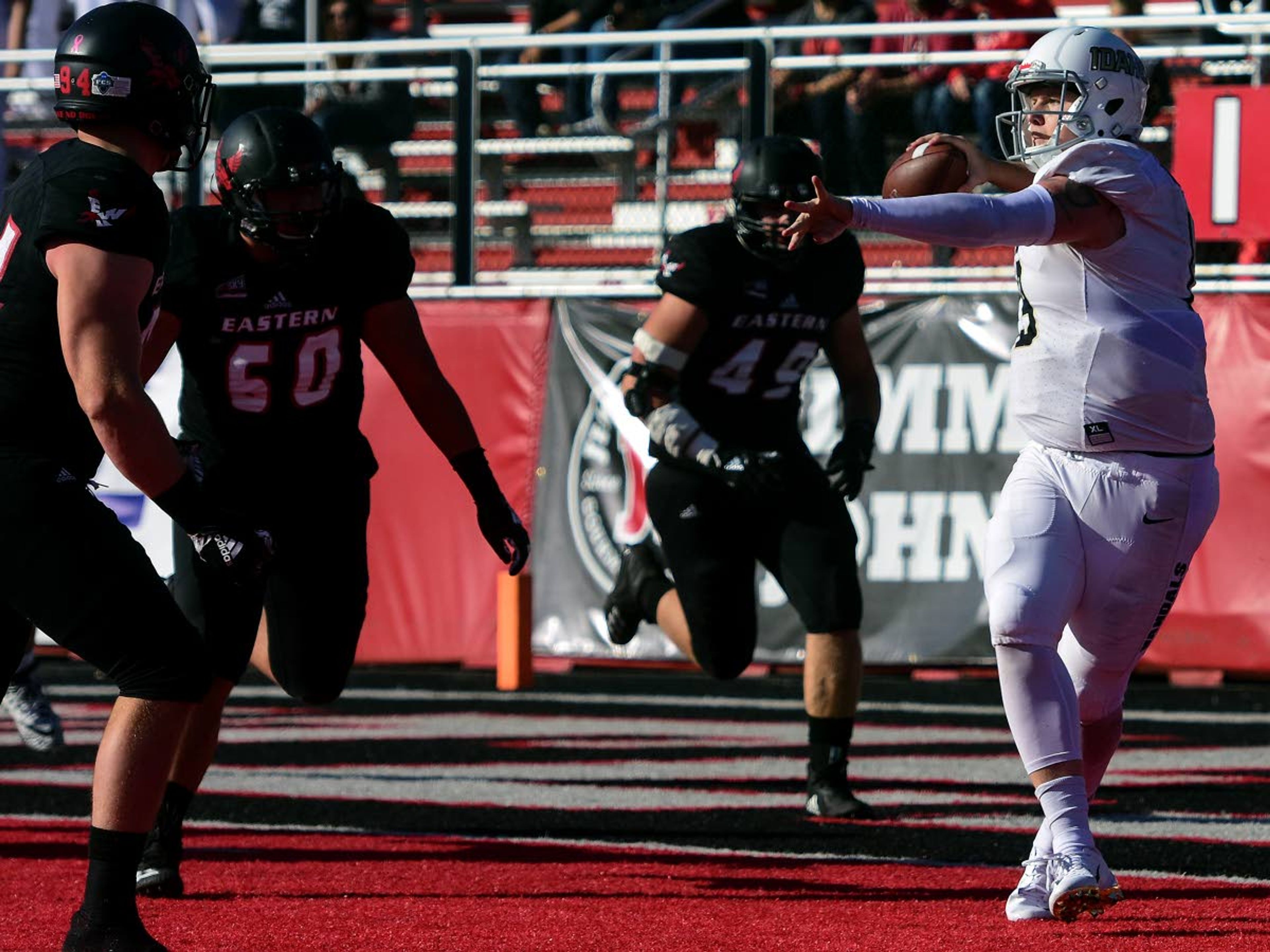 Former Lewiston High School standout Colton Richardson (right) confirmed Friday he will not be on the Idaho football team in 2020.