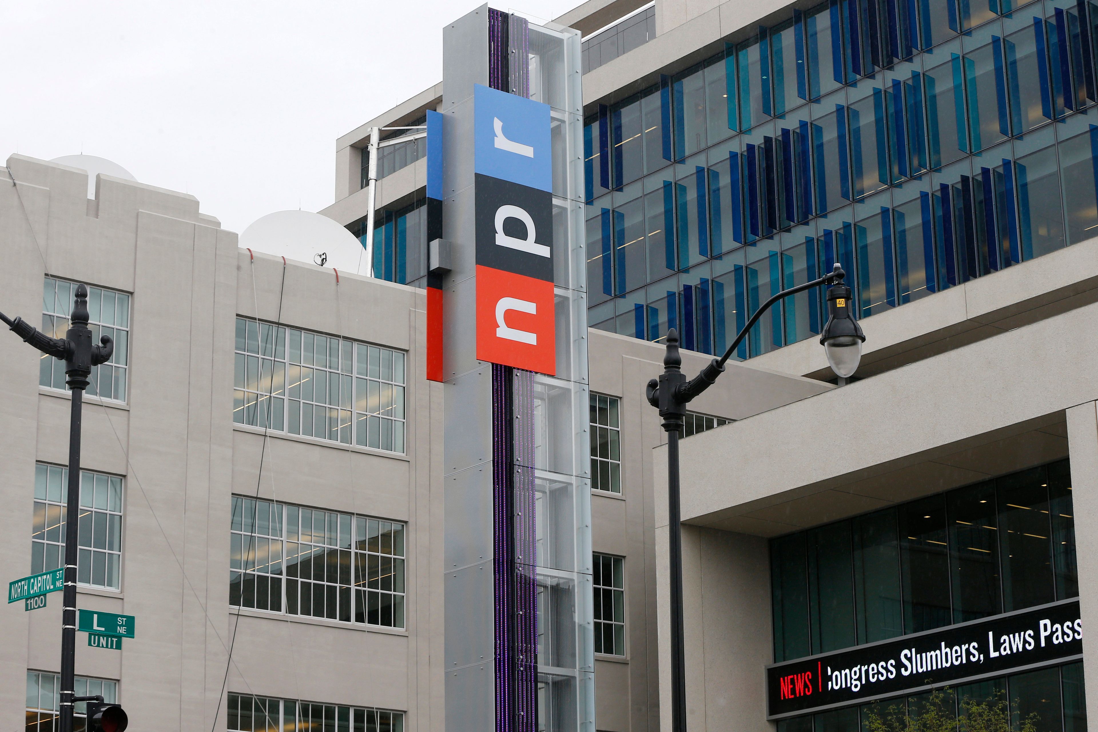 National Public Radio, or NPR, on North Capitol Street in 
Washington, D.C. 