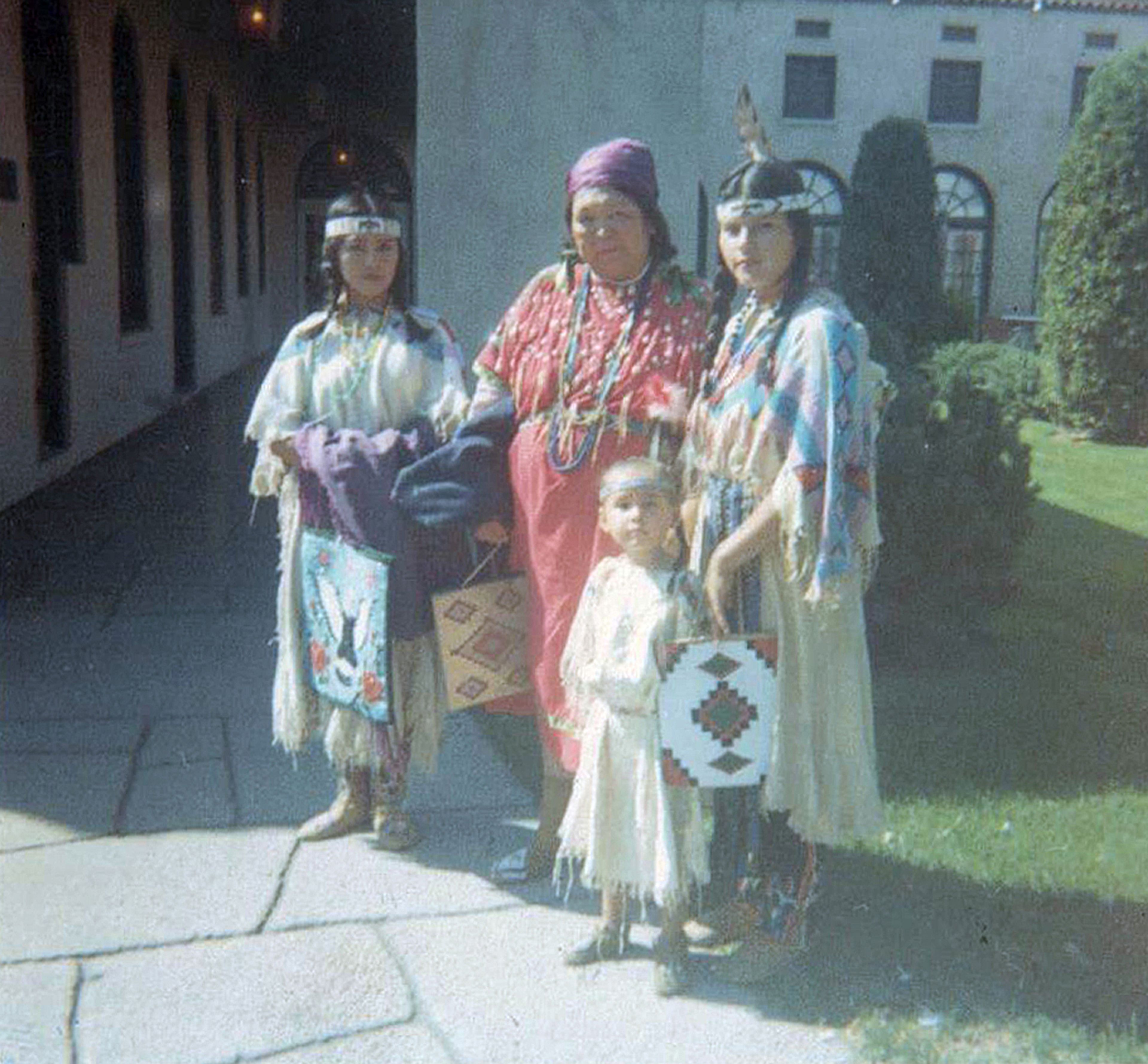 After an event in Lewiston, four members of the Nez Perce Tribe wore traditional clothing as they gathered for this photo taken in the early 1960s at the Lewis-Clark Hotel in downtown Lewiston. They are Lorna Marsh (at left), Yvonne Oberly (in front), the late Rose Marks (center) and Billie Blackeagle (at right). According to Doug Marsh of Lewiston, who submitted this photo along with his wife, Lorna, the event the four were attending may have been the annual Lewiston Roundup Parade held each year on Main Street through downtown. Blackeagle now lives in Kooskia while Oberly now lives in Minnesota, according to the Marshes. Readers who would like to share their historical photos (20 years or older) from throughout the region may do so by emailing them to blasts@lmtribune.com or submitting them to: Blast from the Past, P.O. Box 957, Lewiston, ID 83501. Questions? Call Jeanne M. DePaul at (208) 848-2221.