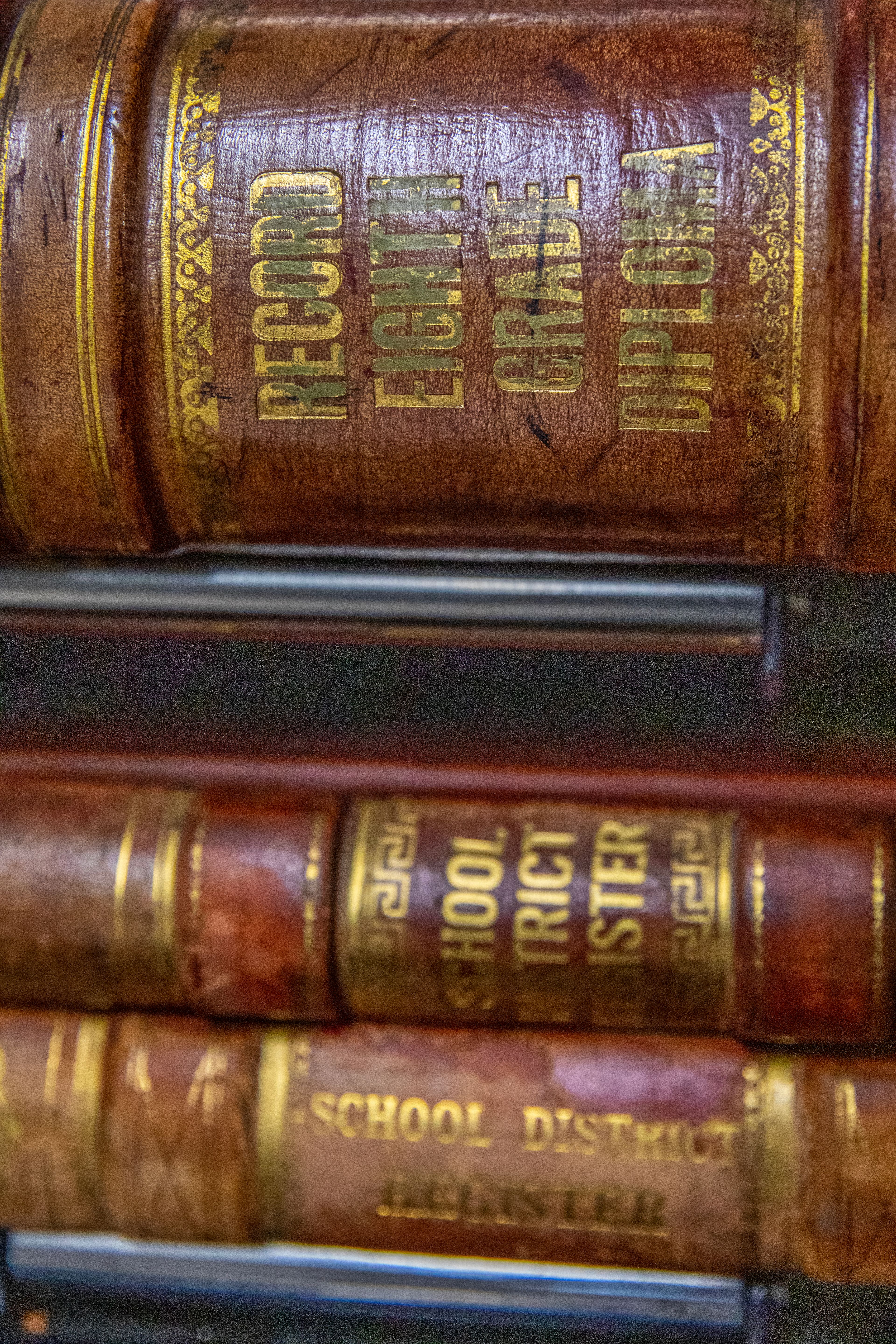 A book of eighth grade diplomas sits at the Nez Perce County Courthouse in Lewiston.