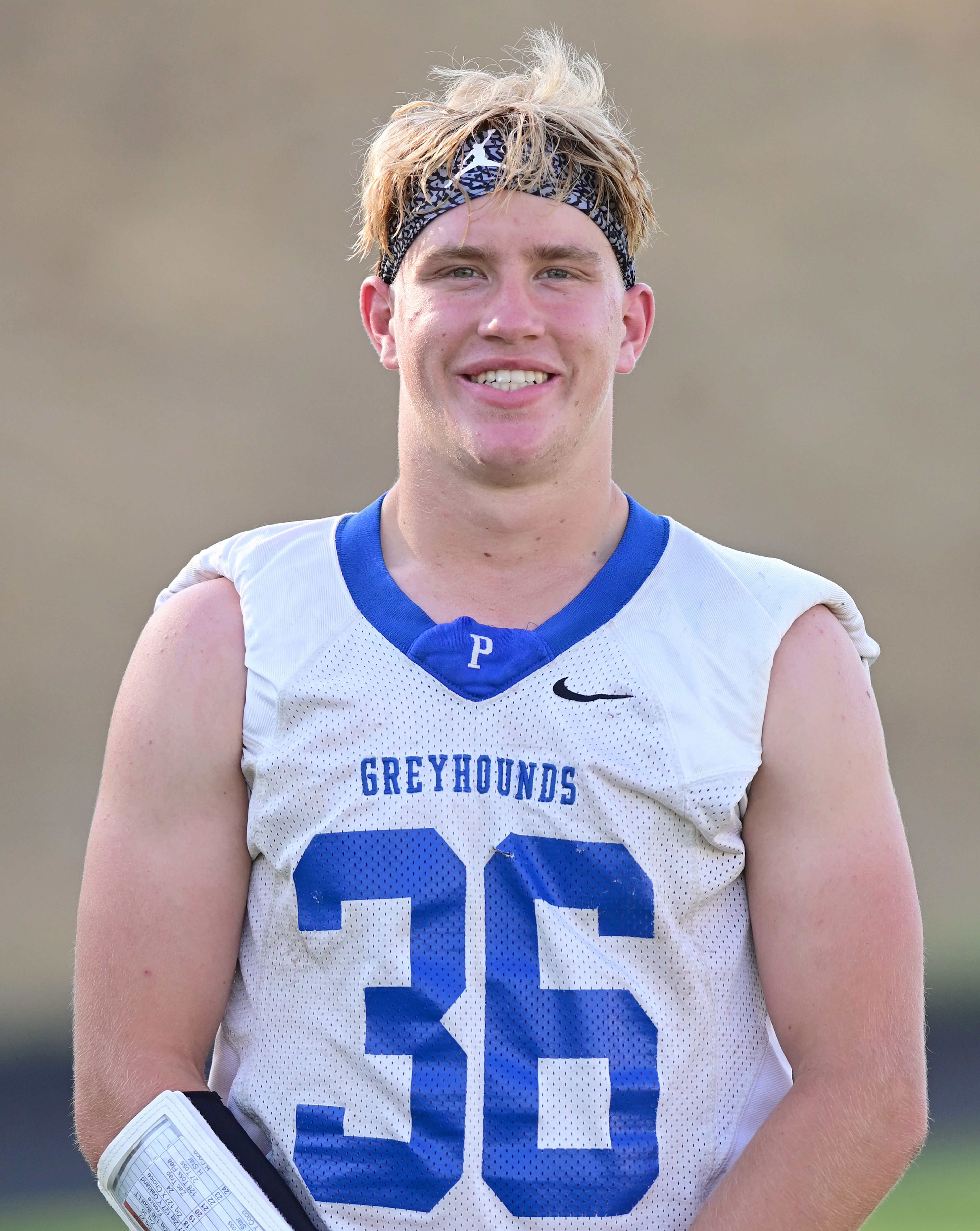 Pullman senior running back and safety Brady Coulter at practice on Wednesday.