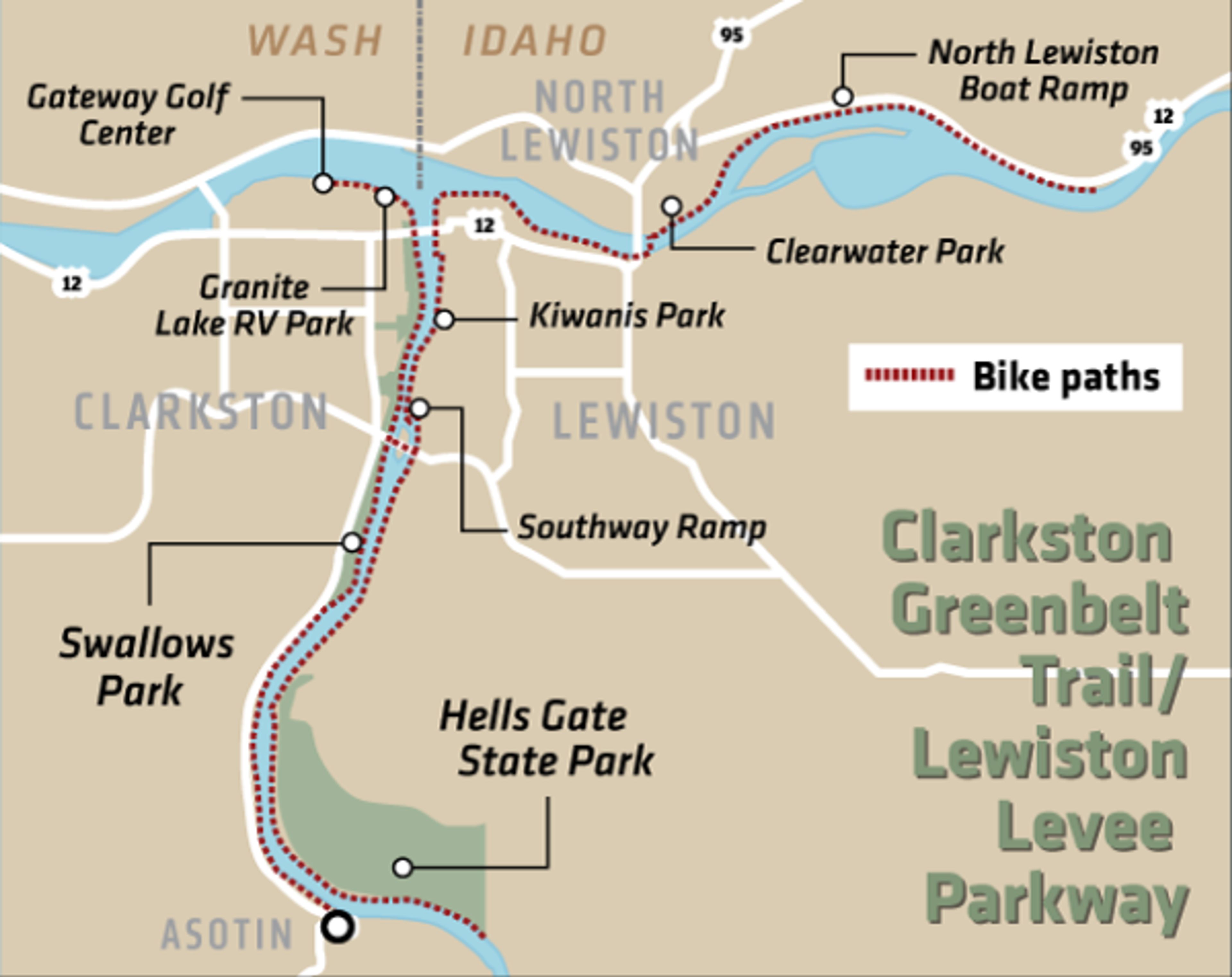 Clarkston Greenbelt Trail/Lewiston Levee Parkway