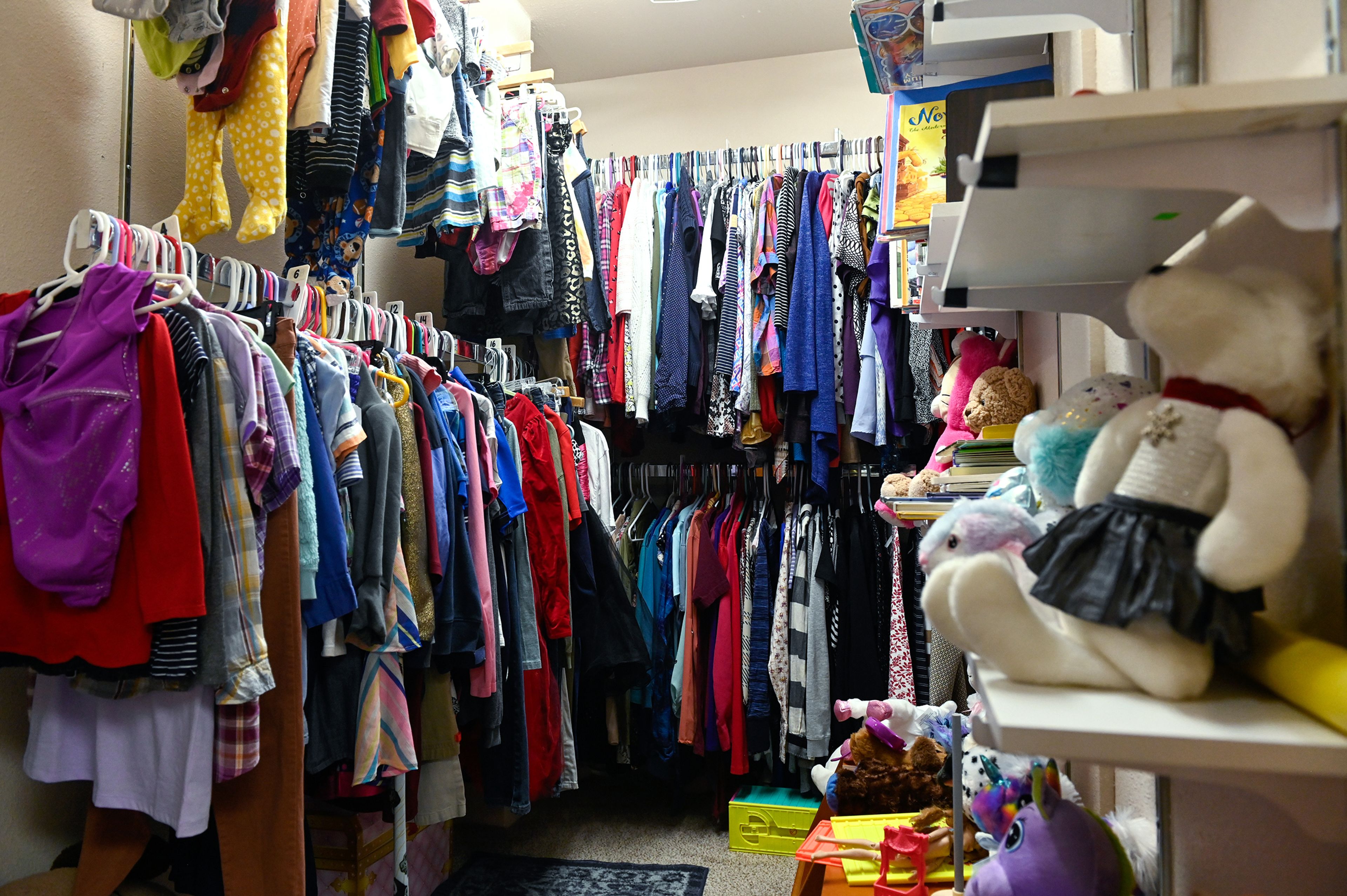 Children’s clothing, toys, books and accessories will a closet space Wednesday at Cooper’s Legacy Foundation Resale Shop in Pullman.