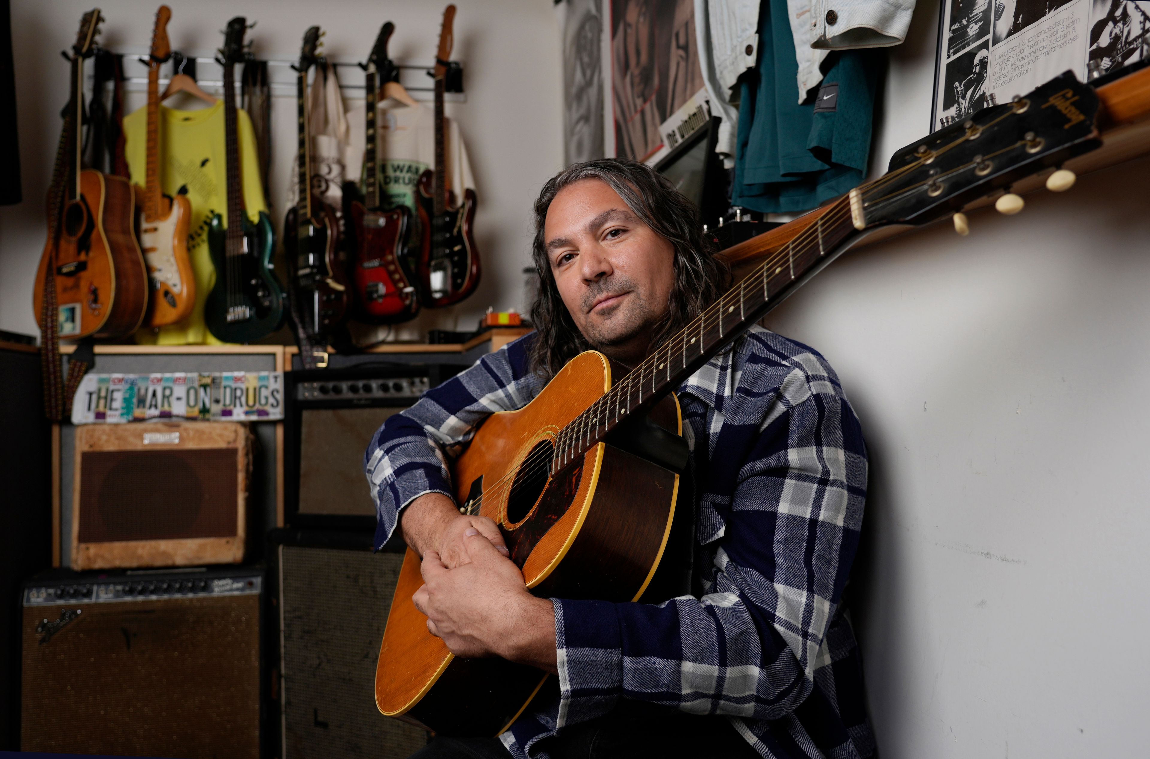 Adam Granduciel, leader of the band The War on Drugs, poses for a portrait at his studio on Monday, Aug. 26, 2024, in Burbank, Calif.