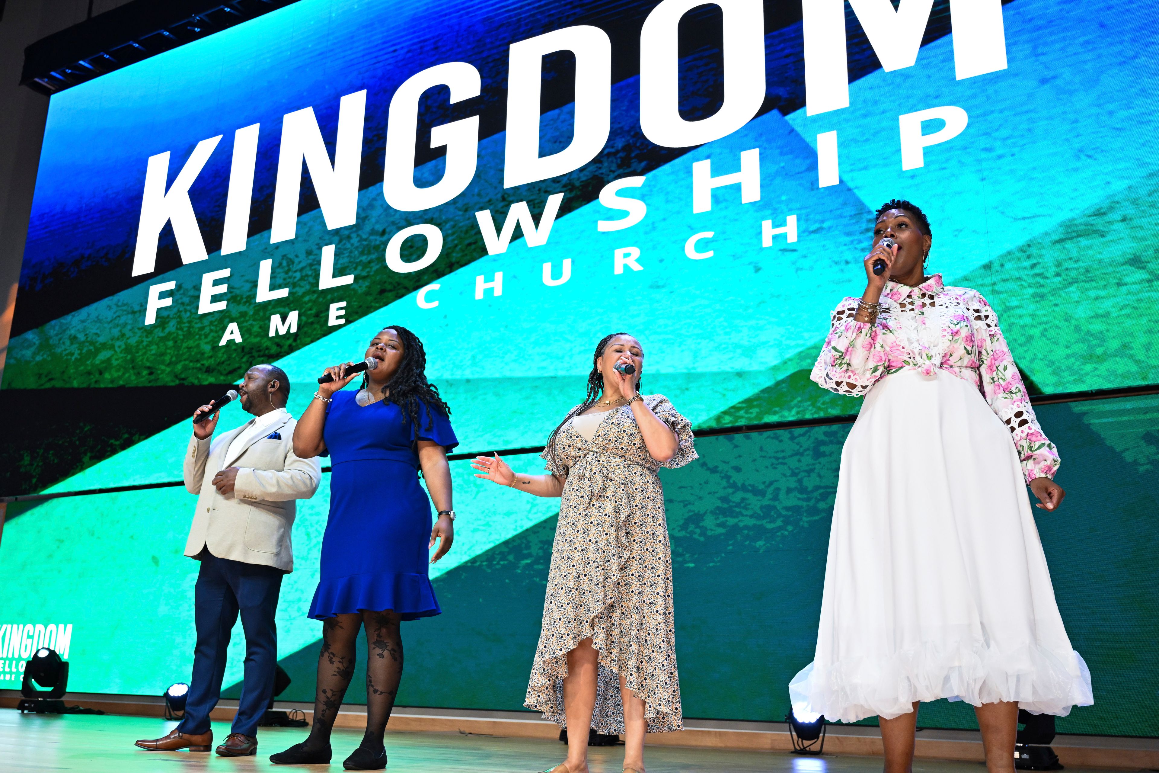 Members of Kingdom Fellowship AME Church choir perform during church service, Sunday, June 2, 2024, in Calverton, Md. The suburban Maryland congregation, led by the Rev. Matthew L. Watley, has landed at the top of a list of the fastest-growing churches in America.