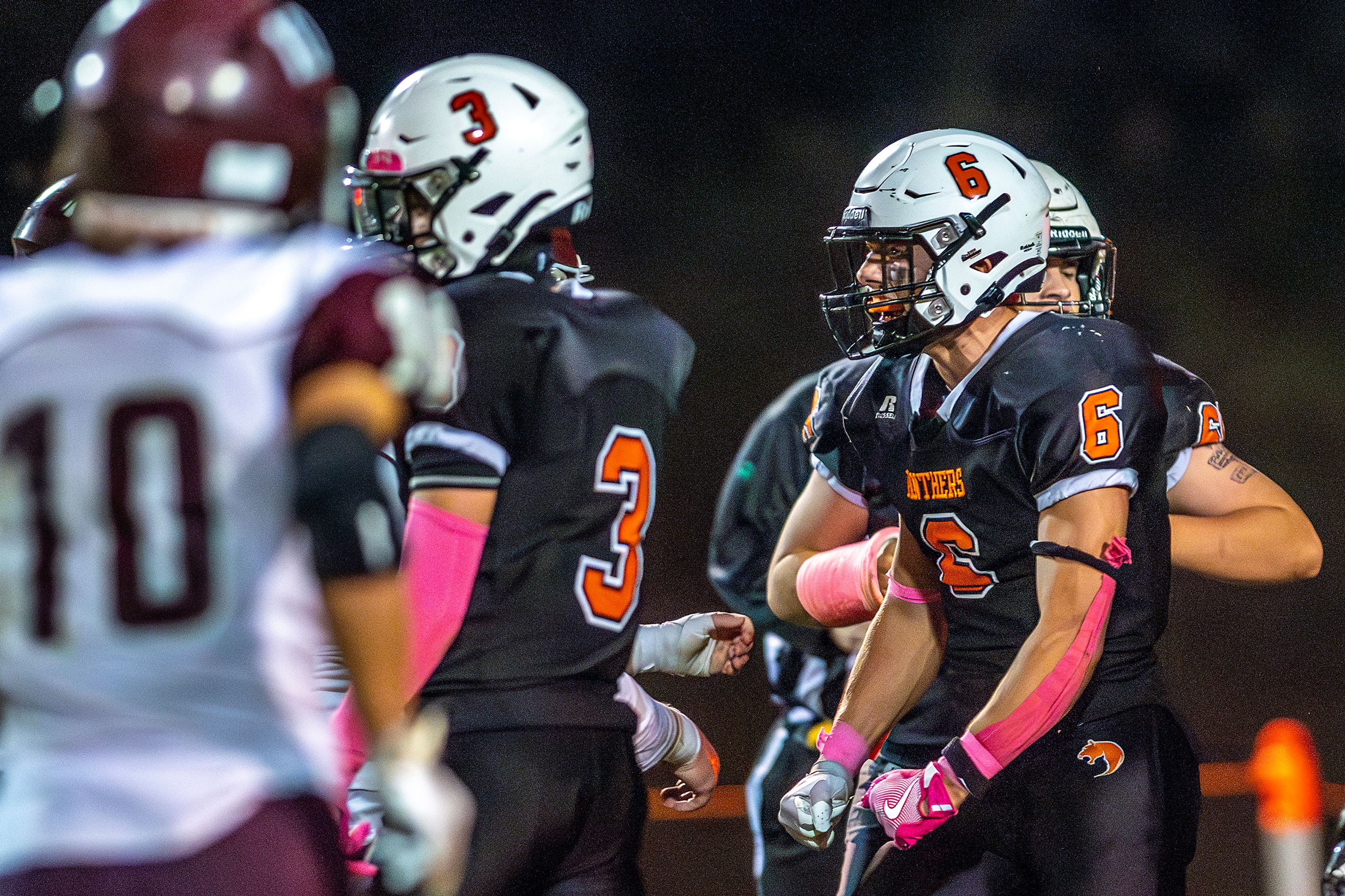 Asotin’s Peter Eggleston reacts after a tackle that resulted in loss of yards for Reardan during a Northeast 2B League game Oct. 11 in Asotin.