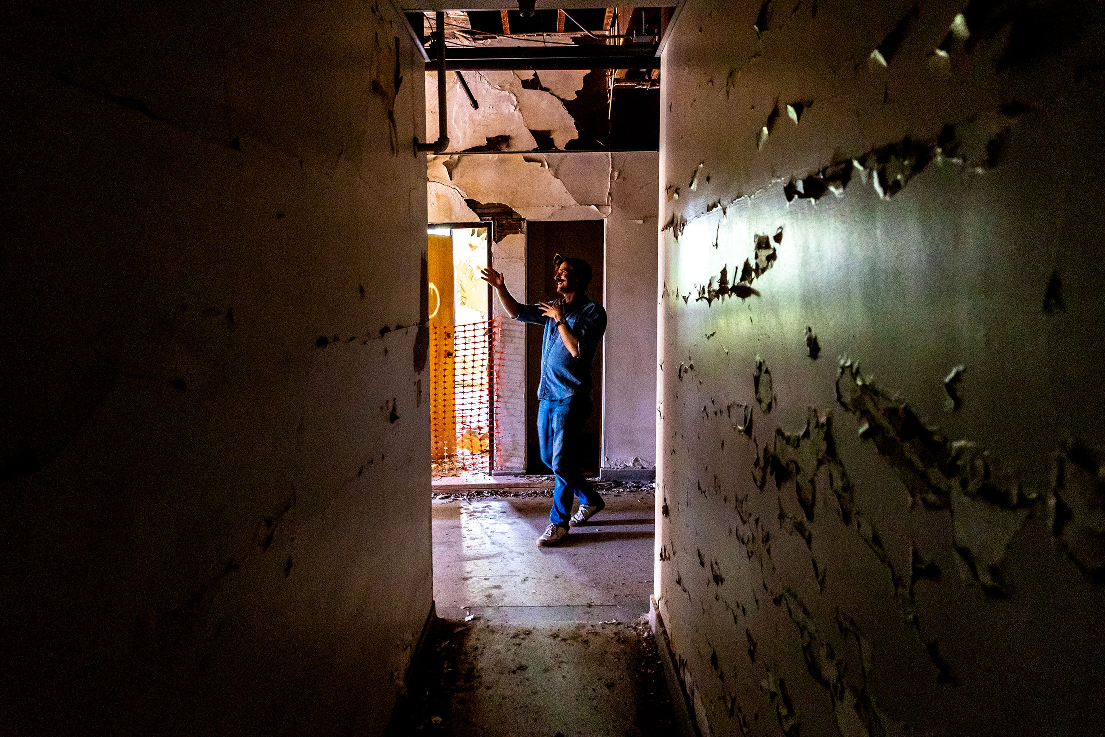 
Austin Storm stands in a hallway at St. Ignatius Hospital in Colfax.


