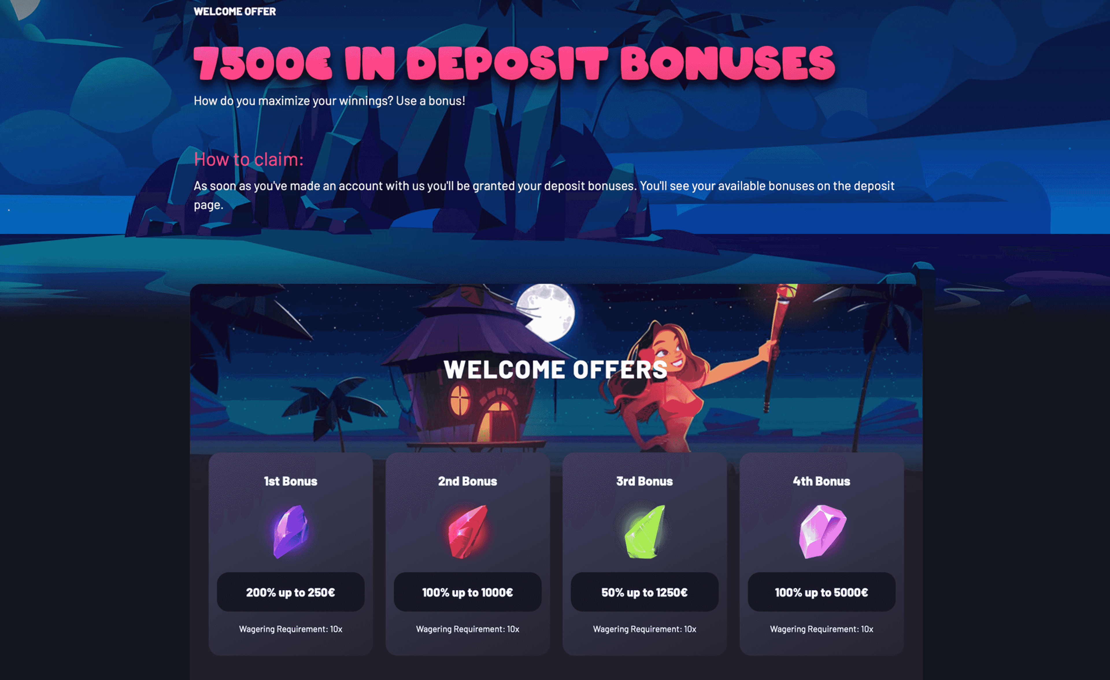 Interface du bonus Seven Casino
