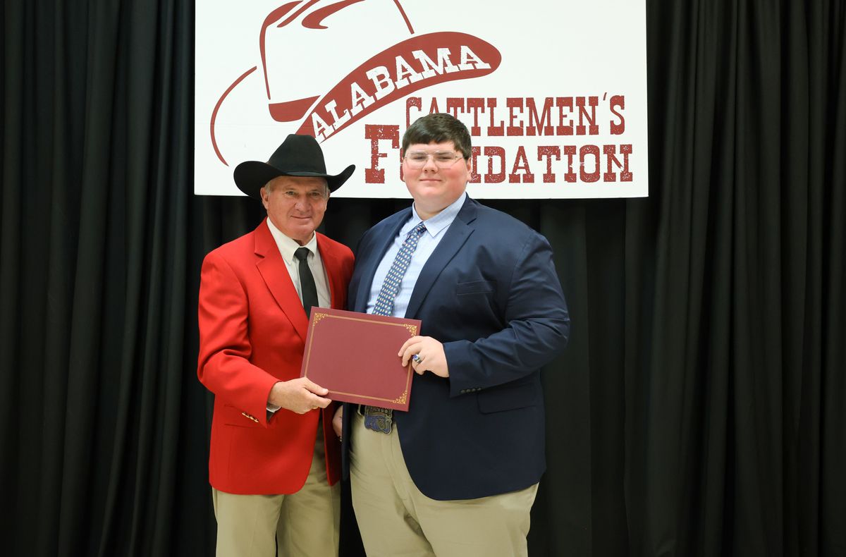 Ken Ramer Alabama Rhodes receives honors, scholarship from Alabama Cattlemen
