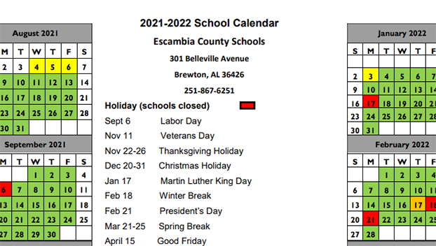 BOE approves 2021-22 school calendar