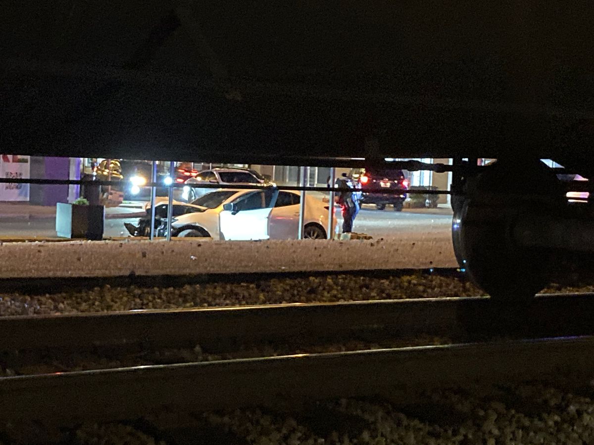 APD: No injuries after train hits vehicle stuck on tracks at...