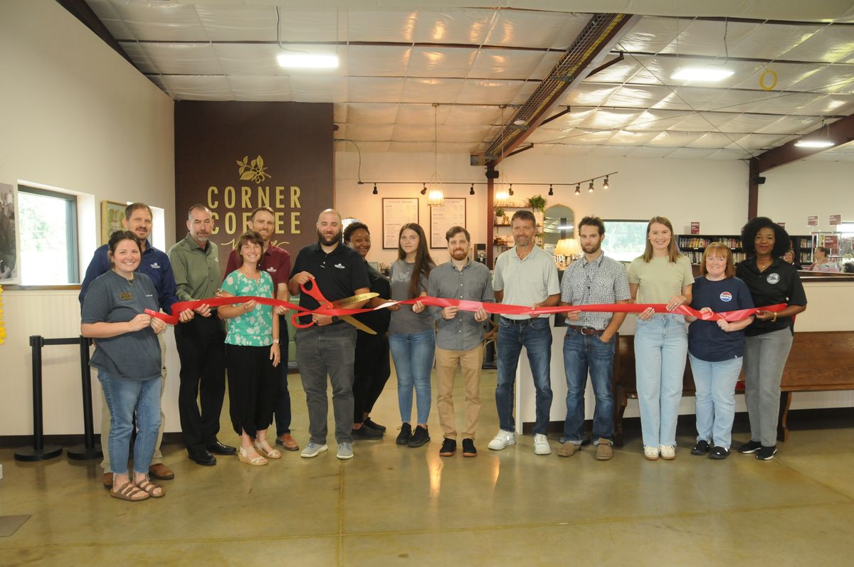 Ribbon cutting held for Corner Coffee Aug. 7 at We Care Thrift Stores in Atmore
