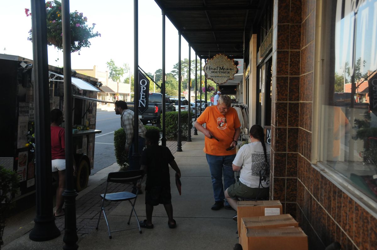 Artmore Sip and Stroll in downtown Atmore offers live music and local art each first Thursday