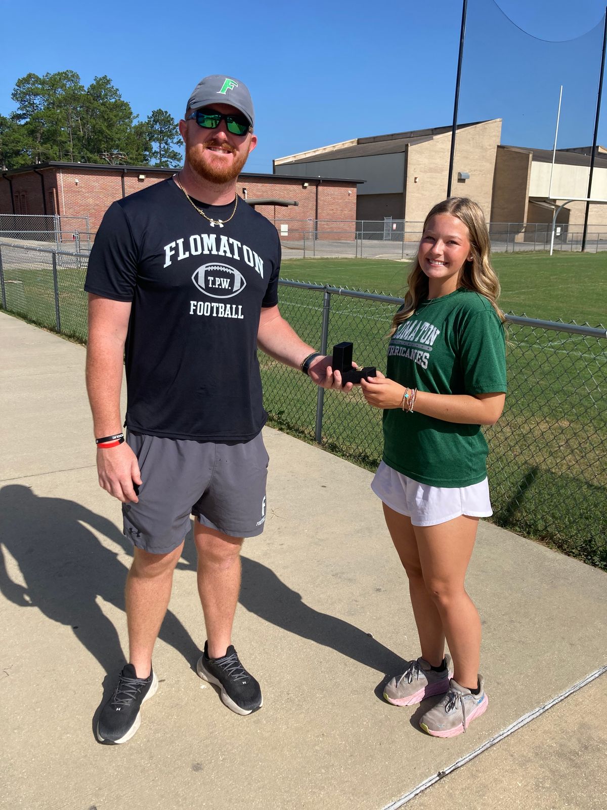 Flomaton's Emilee Jones receives state championship ring for Class 3A 100-meter hurdles title