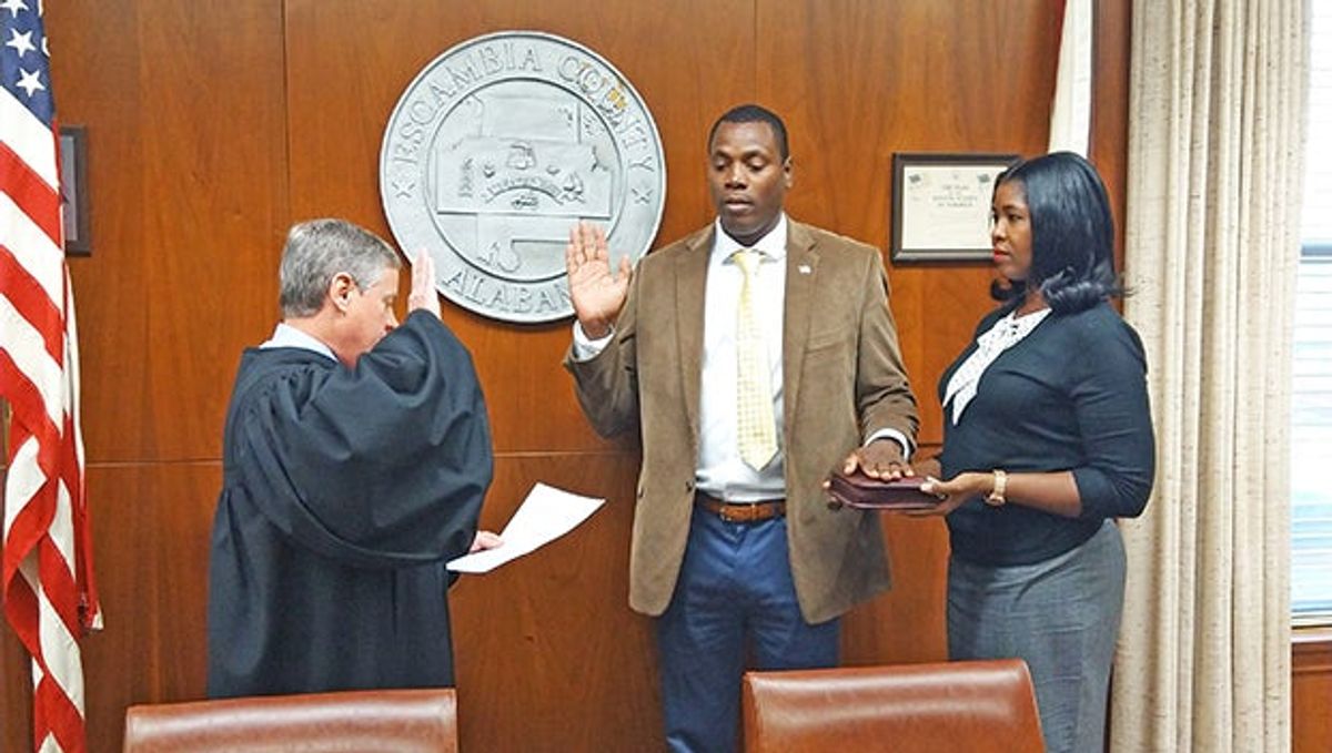 County swears in officers