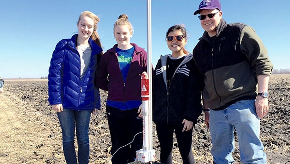 Sophomore helps launch AHS rocket team