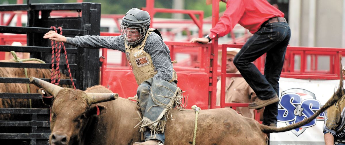 Photos: Bull riding bucks the Mower County Fair