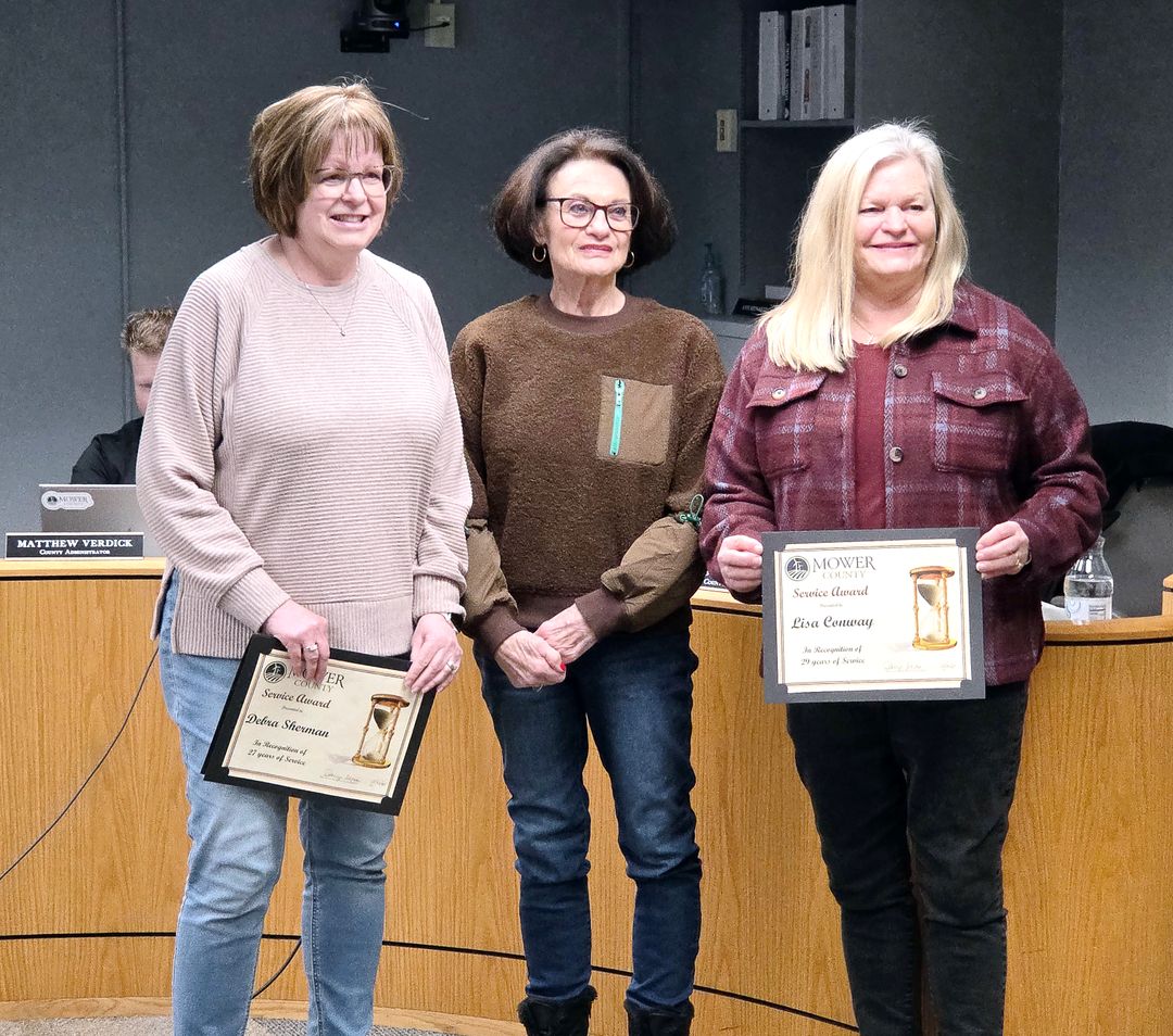 County says goodbye to retirees with over 50 years between them