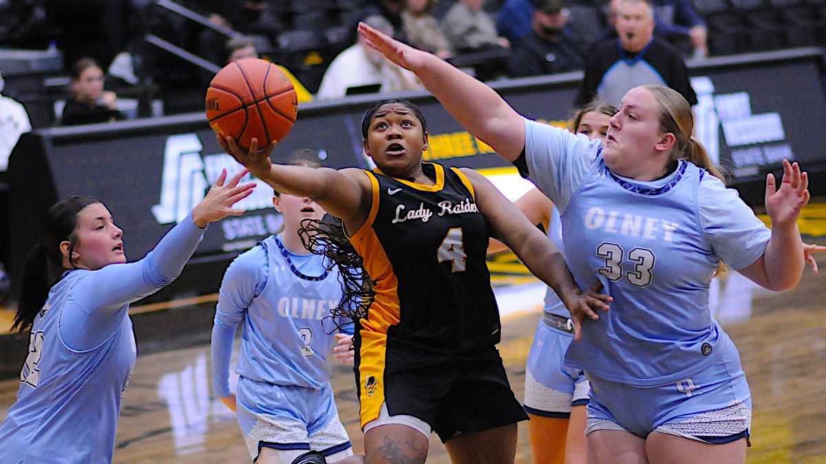 Lady Raiders roll past Olney Central in season debut
