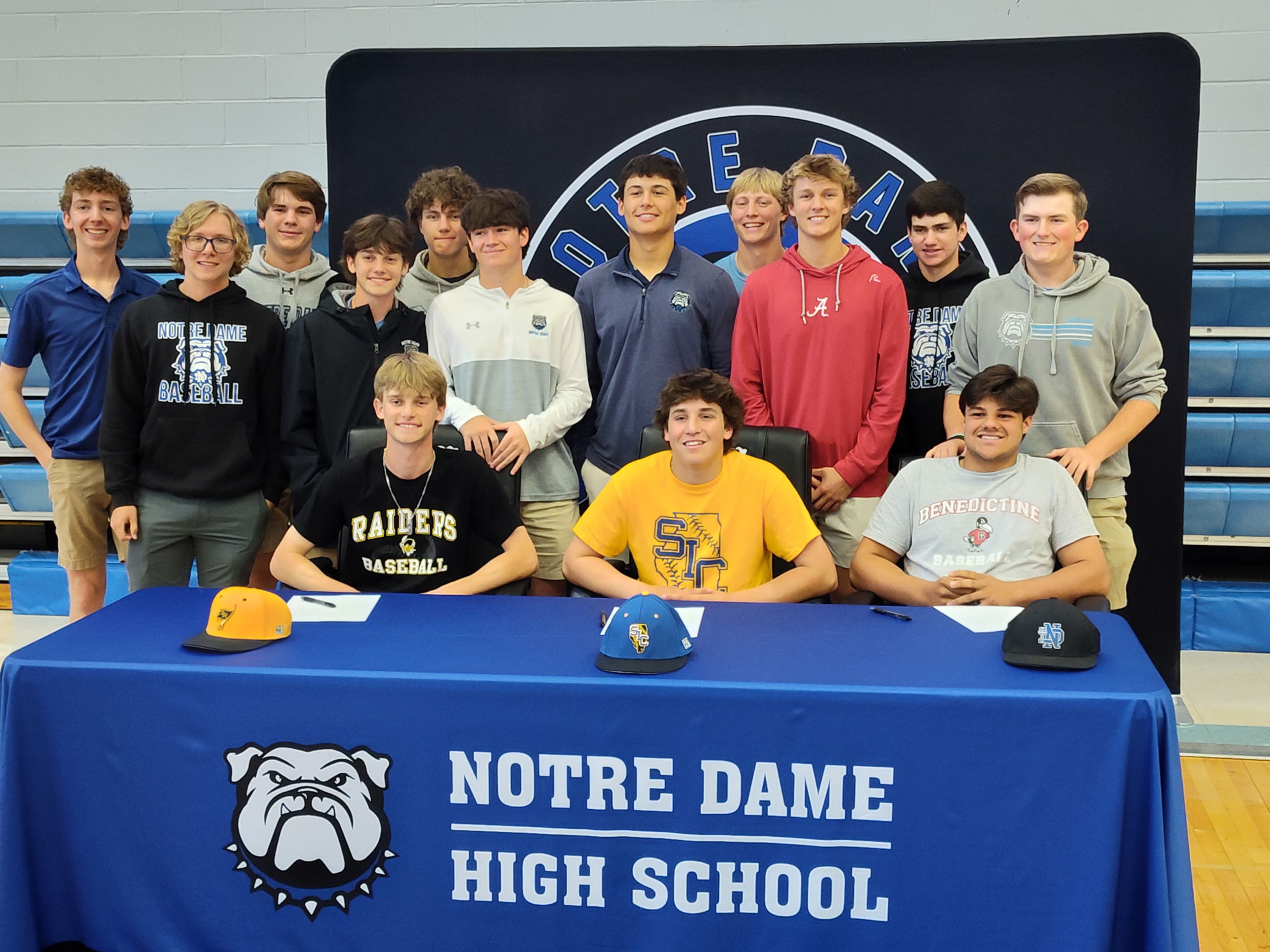 Three Notre Dame High School baseball players sign NLIs