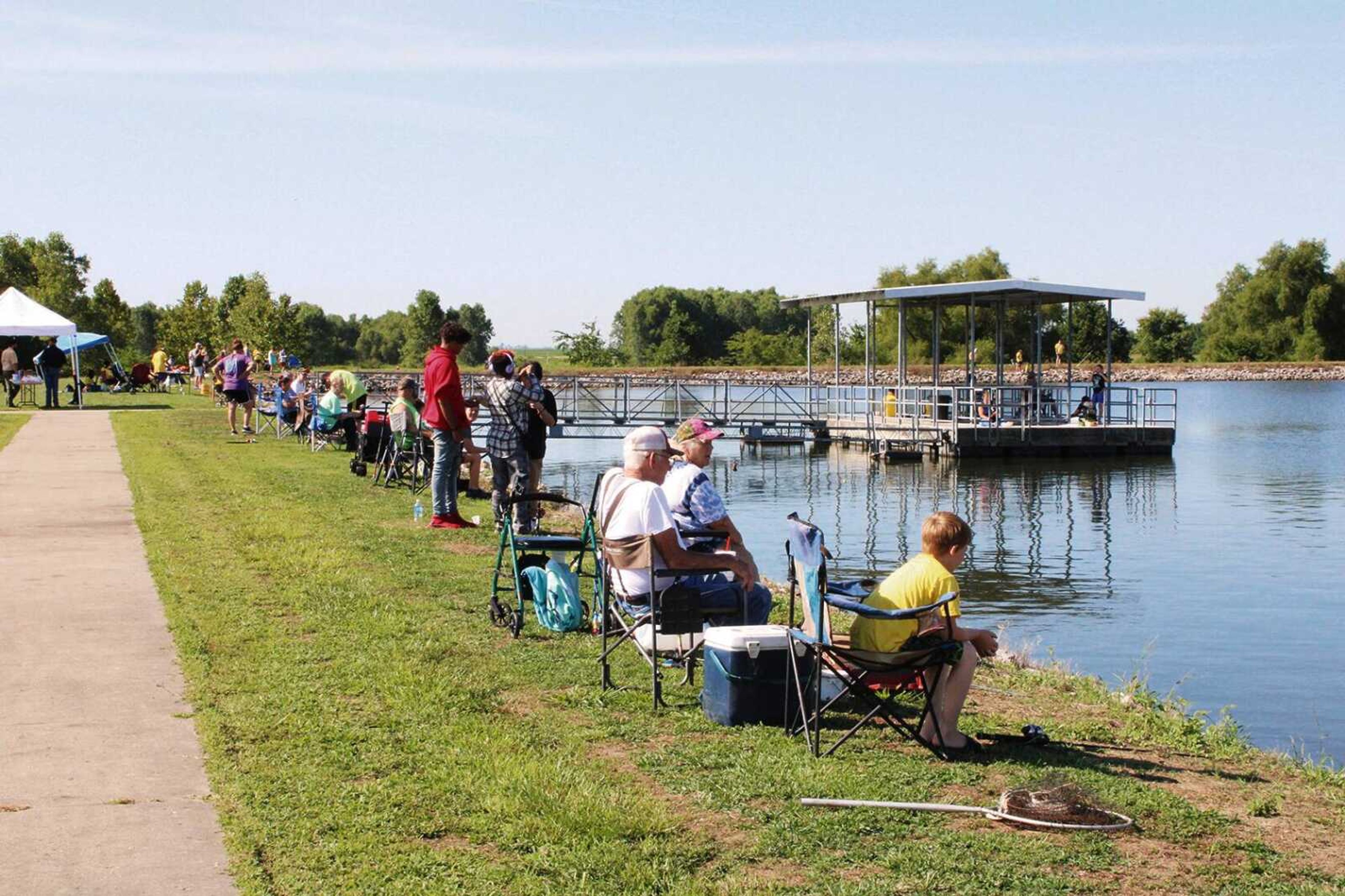 The annual fishing day at Combs Lake was conducted on Saturday, Aug. 13, 2022. Area youth enjoyed fishing, archery and boat rides. The event, now in its 23rd year, is a partnership between the Missouri Bootheel Regional Consortium, Inc., and the Missouri Department of Conservation.