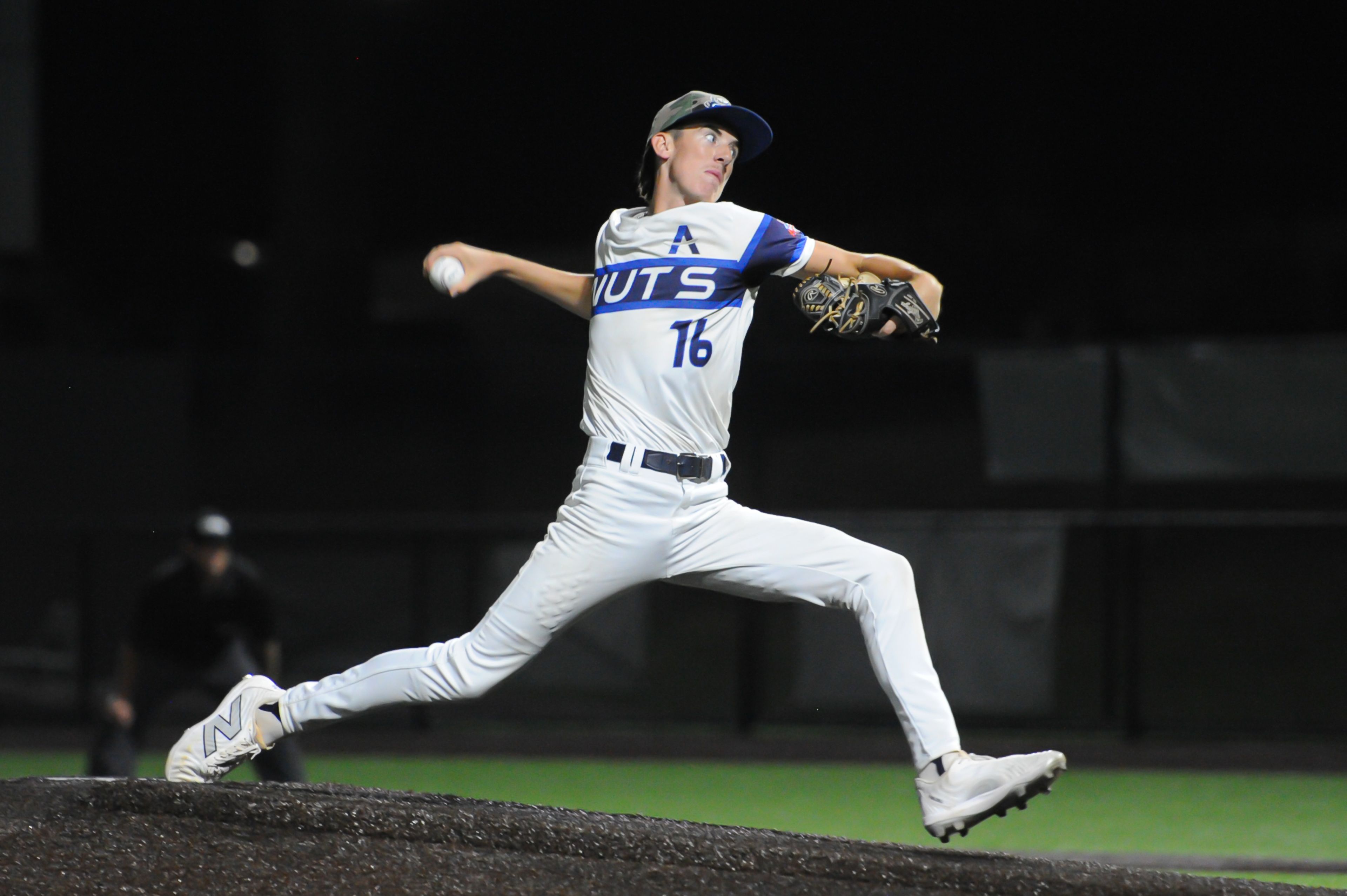 Aycorp's Brady Smith winds to pitch during a Monday, August 12, 2024 Babe Ruth World Series game between the Aycorp Fighting Squirrels and Altoona, Pennsylvania. Aycorp won, 13-3 in five innings.