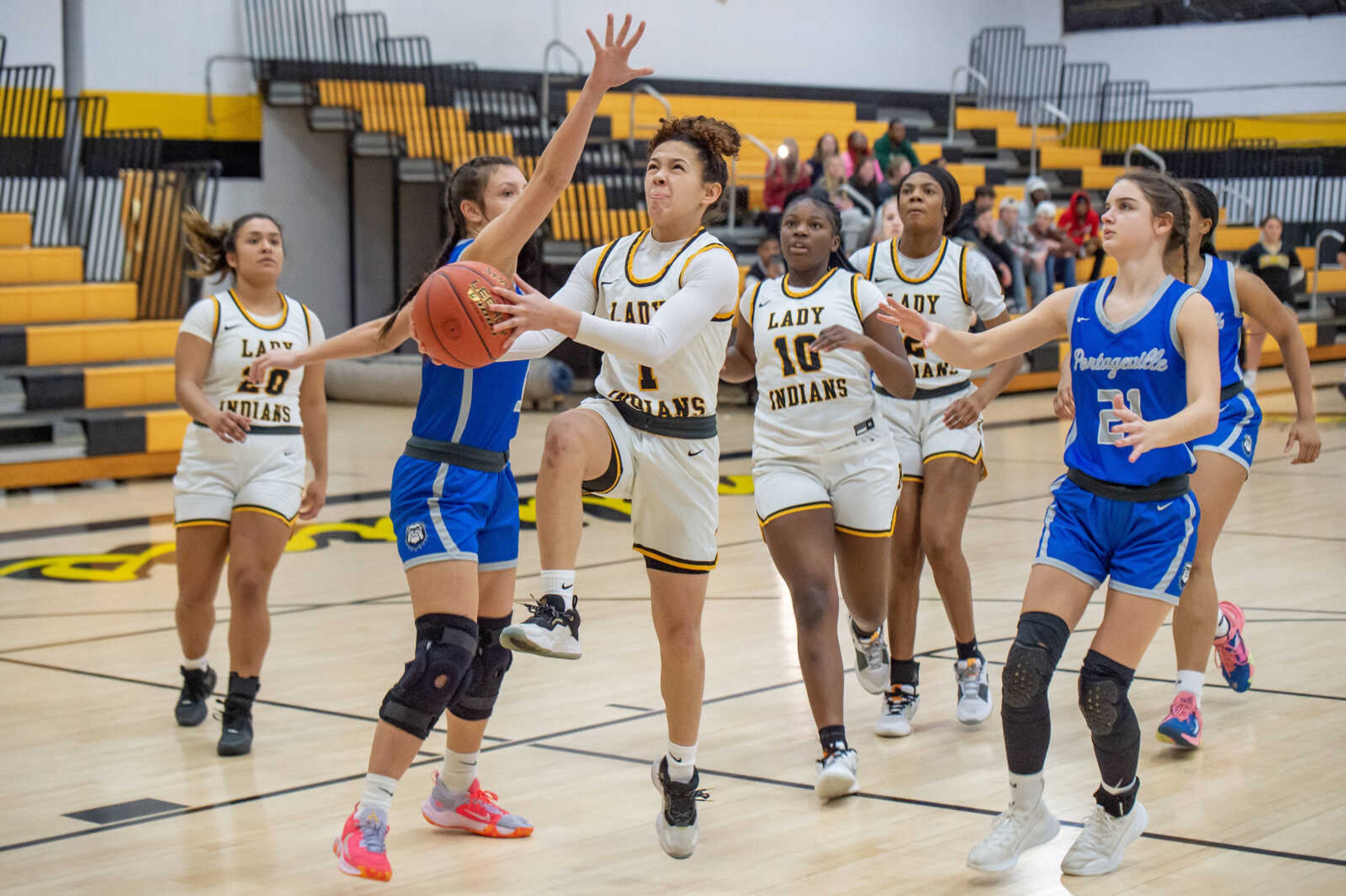 Lady Indians rebound with resounding win over Portageville