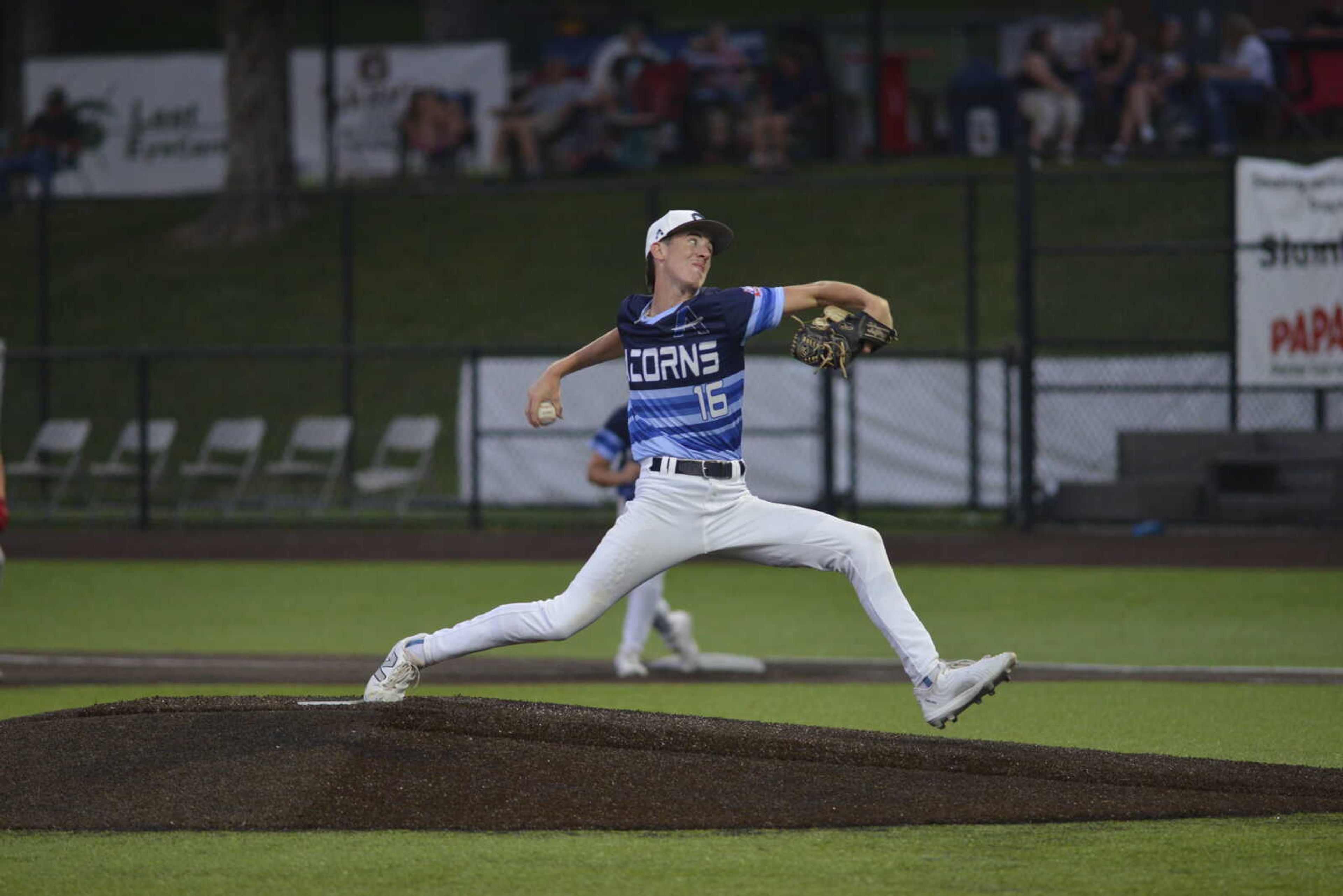 Charleston Fighting Squirrels pitcher Brady Smith winds up to throw against the Missouri Bulls in the Capaha Classic on Thursday, June 20, at Capaha Field.