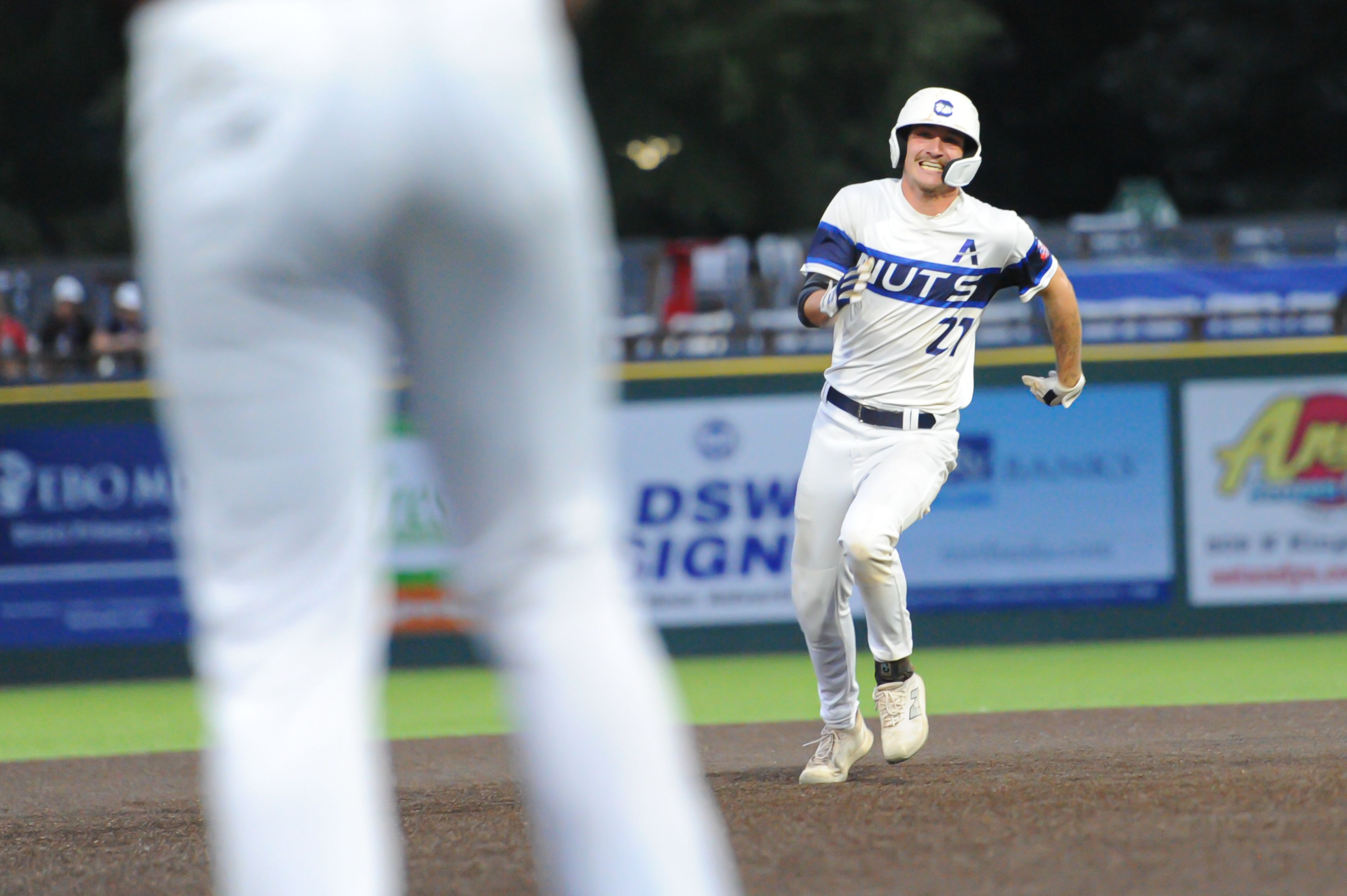 Aycorp's Levi McKinnie hustles around second base during a Monday, August 12, 2024 Babe Ruth World Series game between the Aycorp Fighting Squirrels and Altoona, Pennsylvania. Aycorp won, 13-3 in five innings.