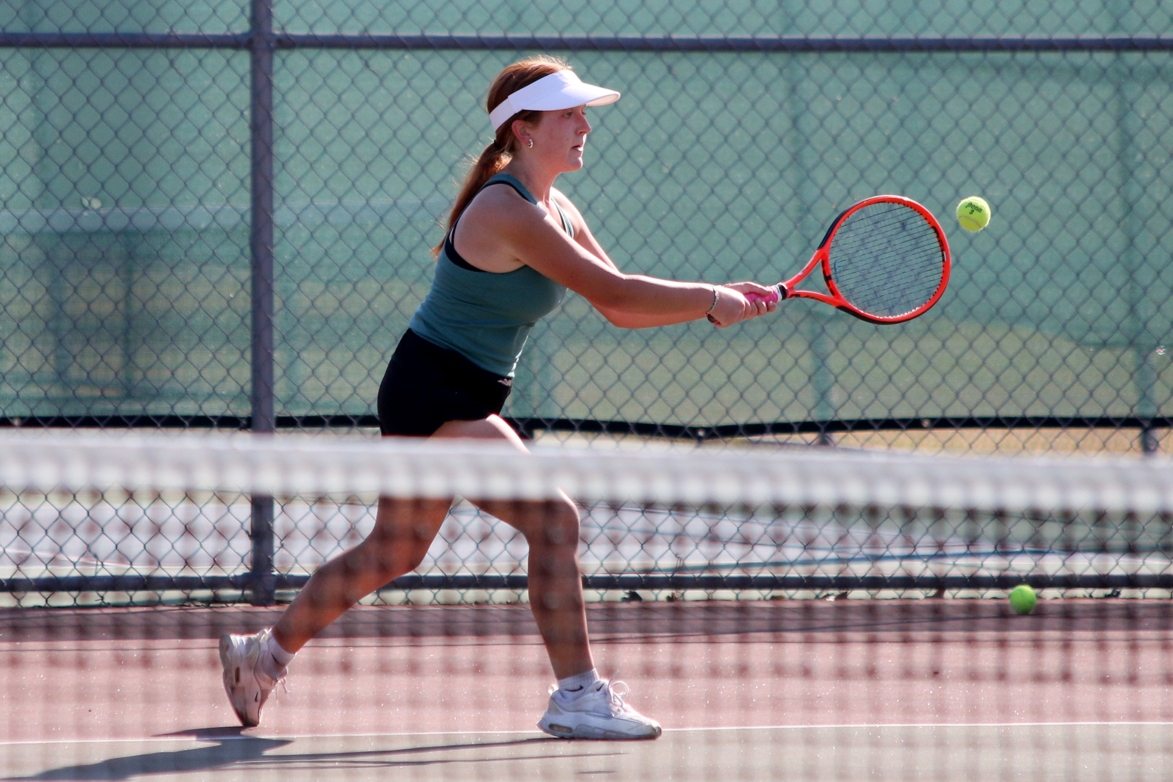 Sikeston’s Kinsley Brandon competes during practice at the Sports Complex on Monday, August 26.