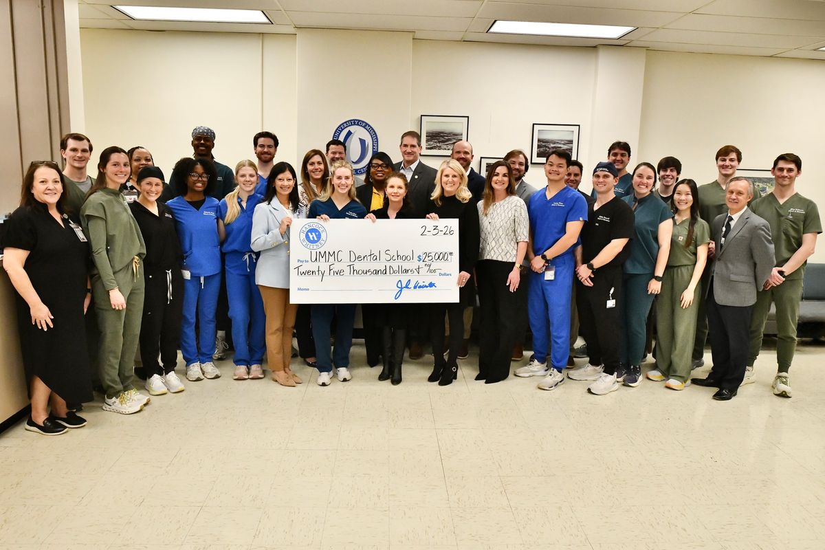 Hancock Whitney Bank donates $25,000 to support UMMC Dental Mission Week