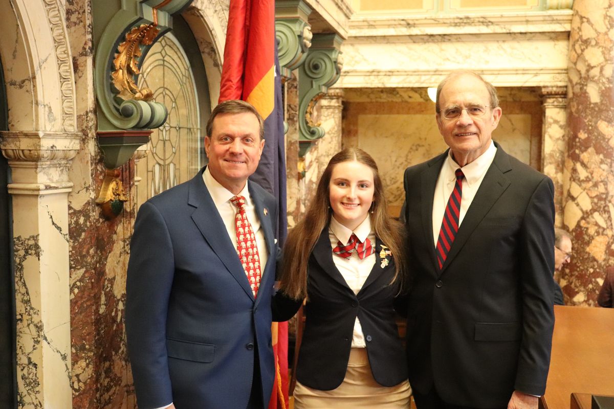 Ely Reed Black of Madison served as Mississippi Senate page