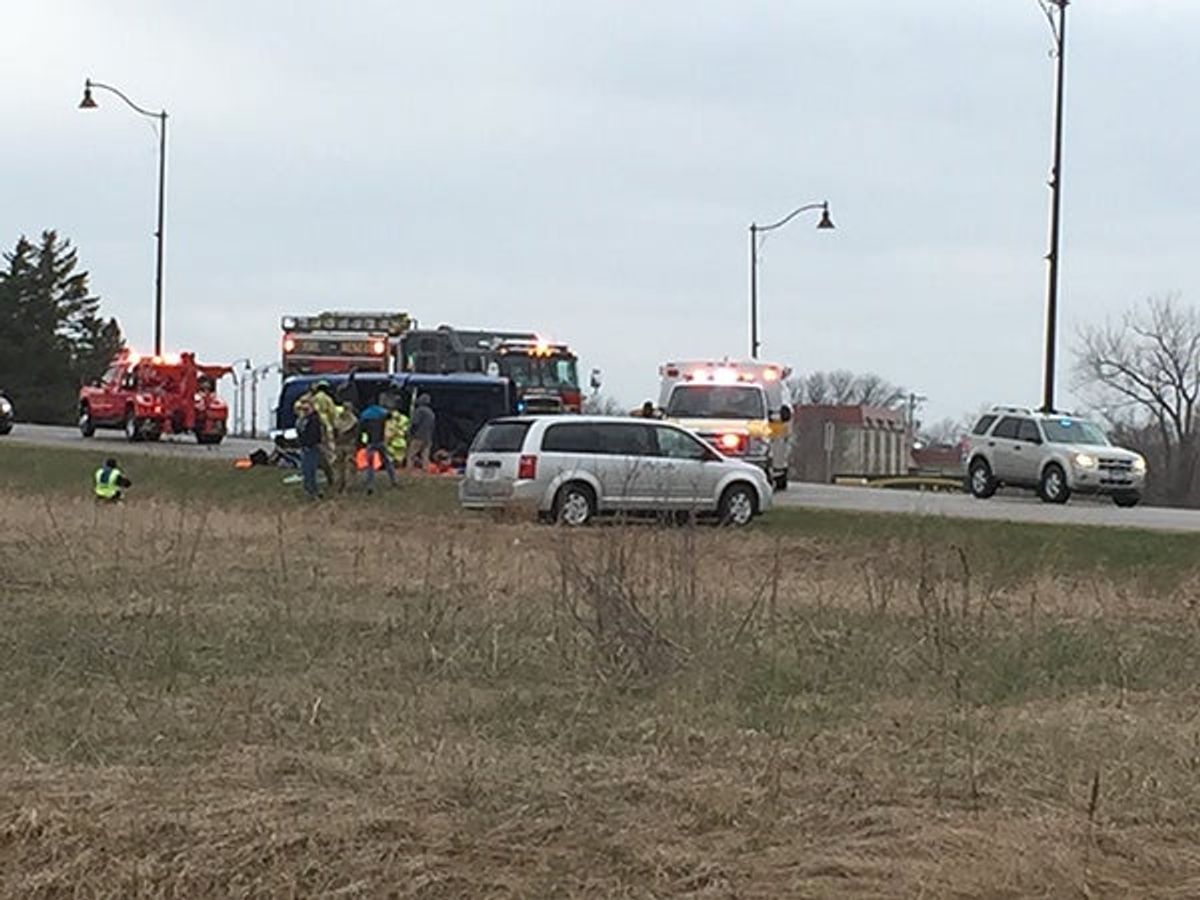 Icy roads lead to 2 crashes