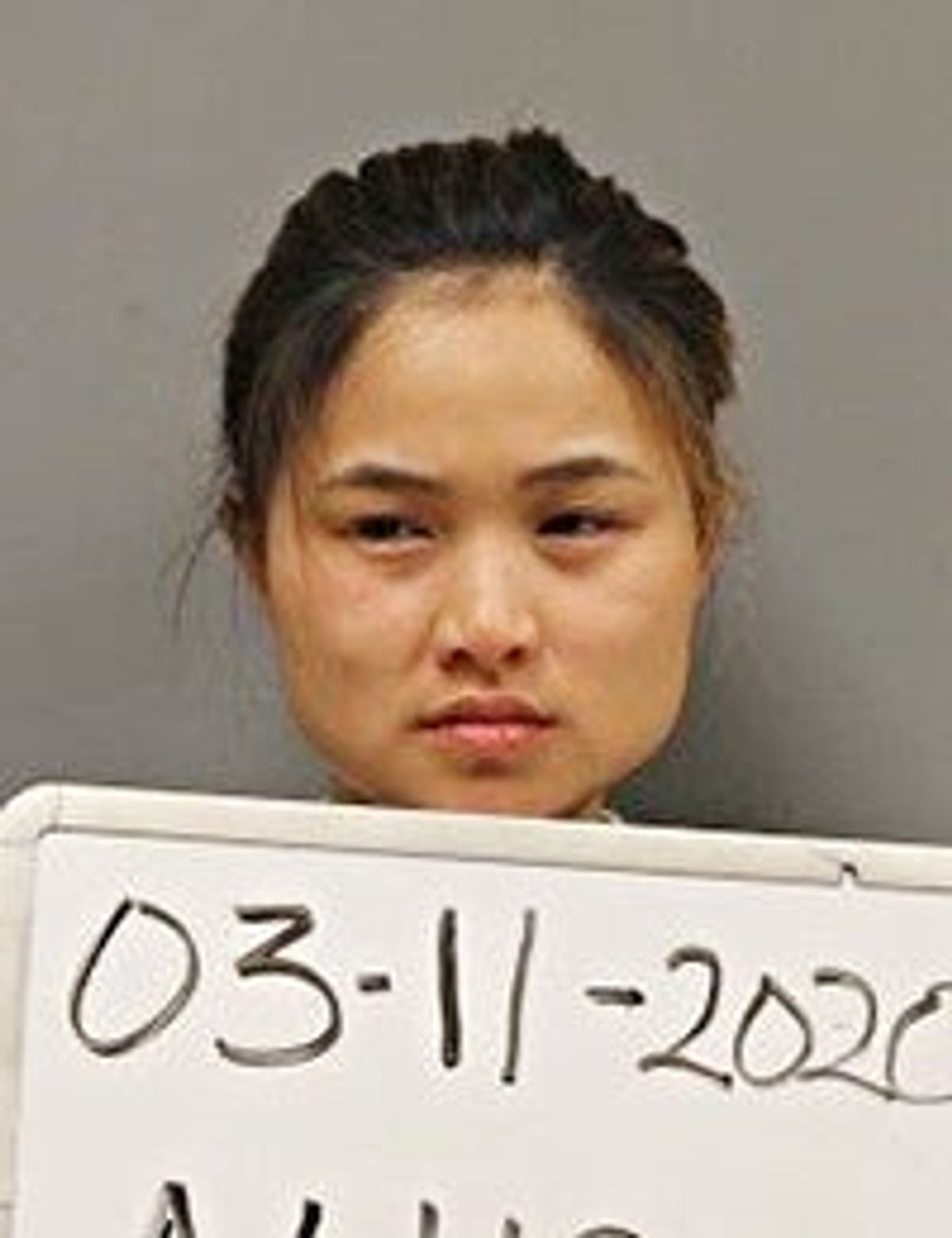 Woman arrested after shots fired into neighboring house