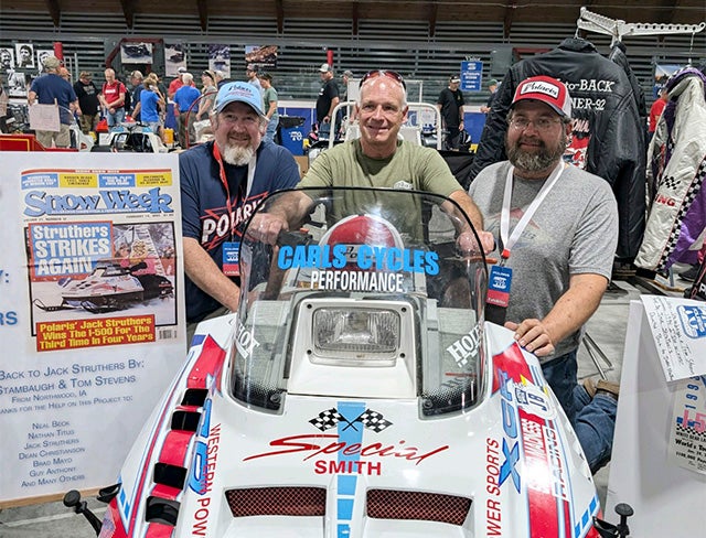 Northwood friends preserve vintage snowmobile, give it back to